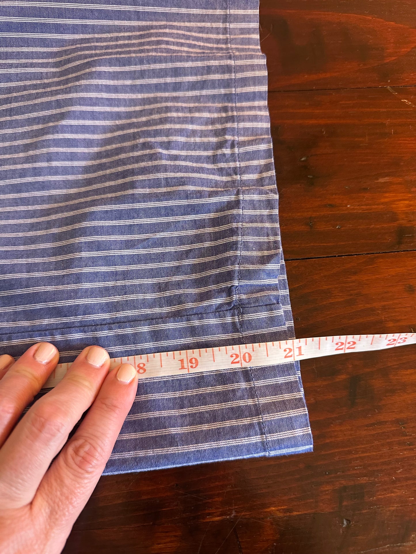 A New Day Blue Striped Wide-Leg Pants Size 10