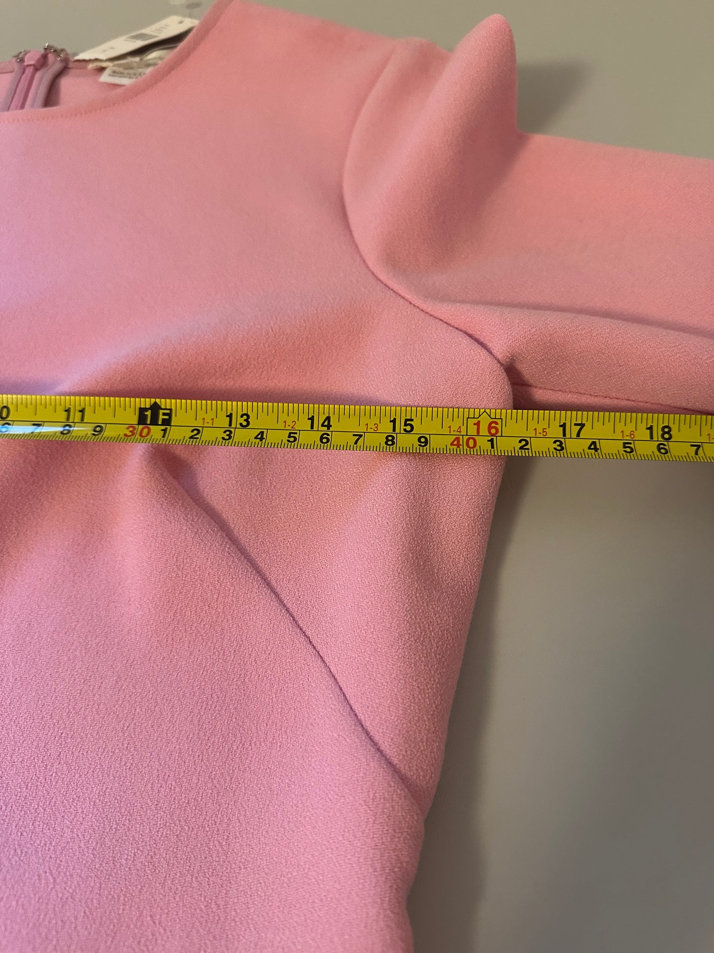 NWT Shoshanna Burbank Bell Sleeve Fit and Flare Bubblegum Pink Dress