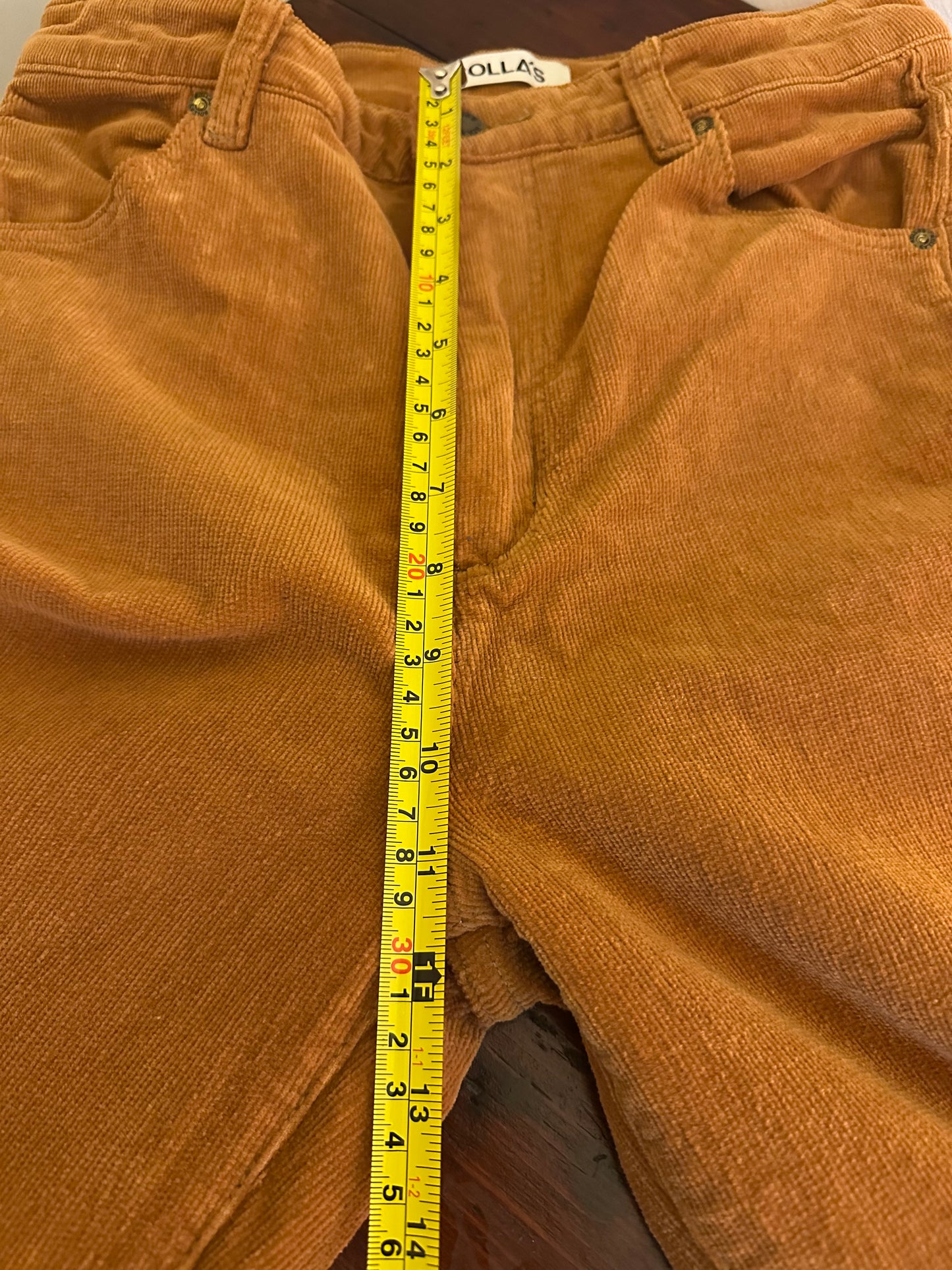 Rolla's Eastcoast High Rise Flare - Tan Corduroy - Size 28