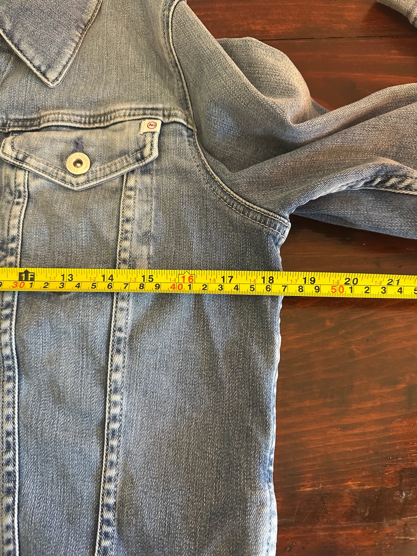 AG Jeans Robyn Blue Denim Jacket - Size Large