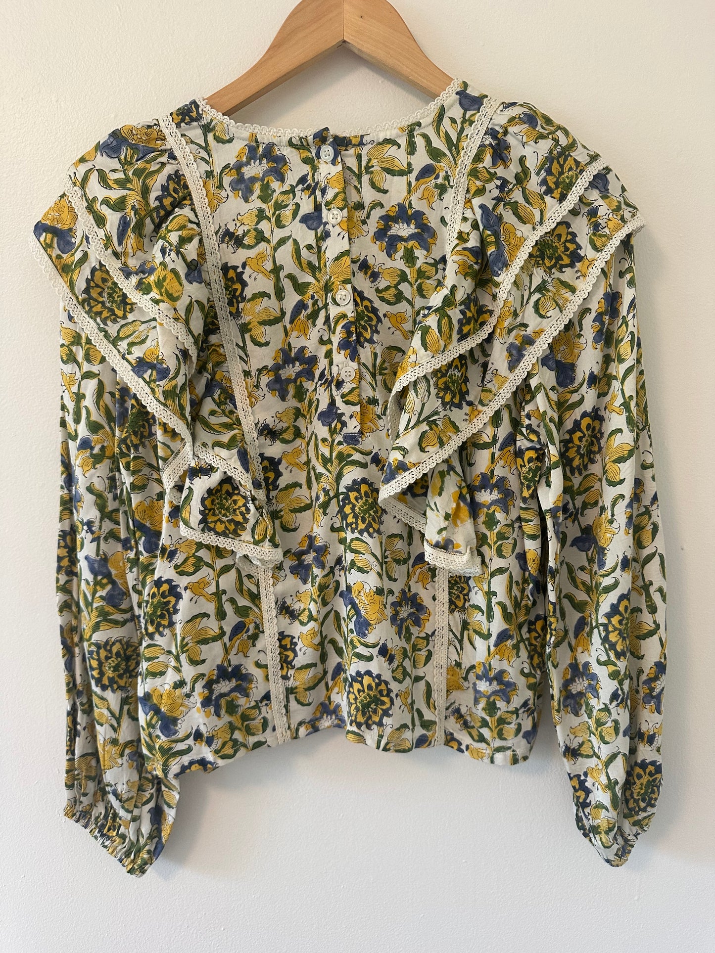 Emerson Fry Filipa Blouse - Meadow Rue Satin Size Small