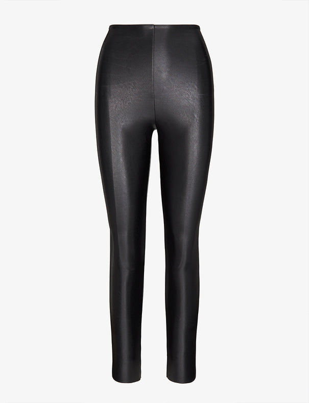 Commando Black Faux Leather Leggings | Size Medium