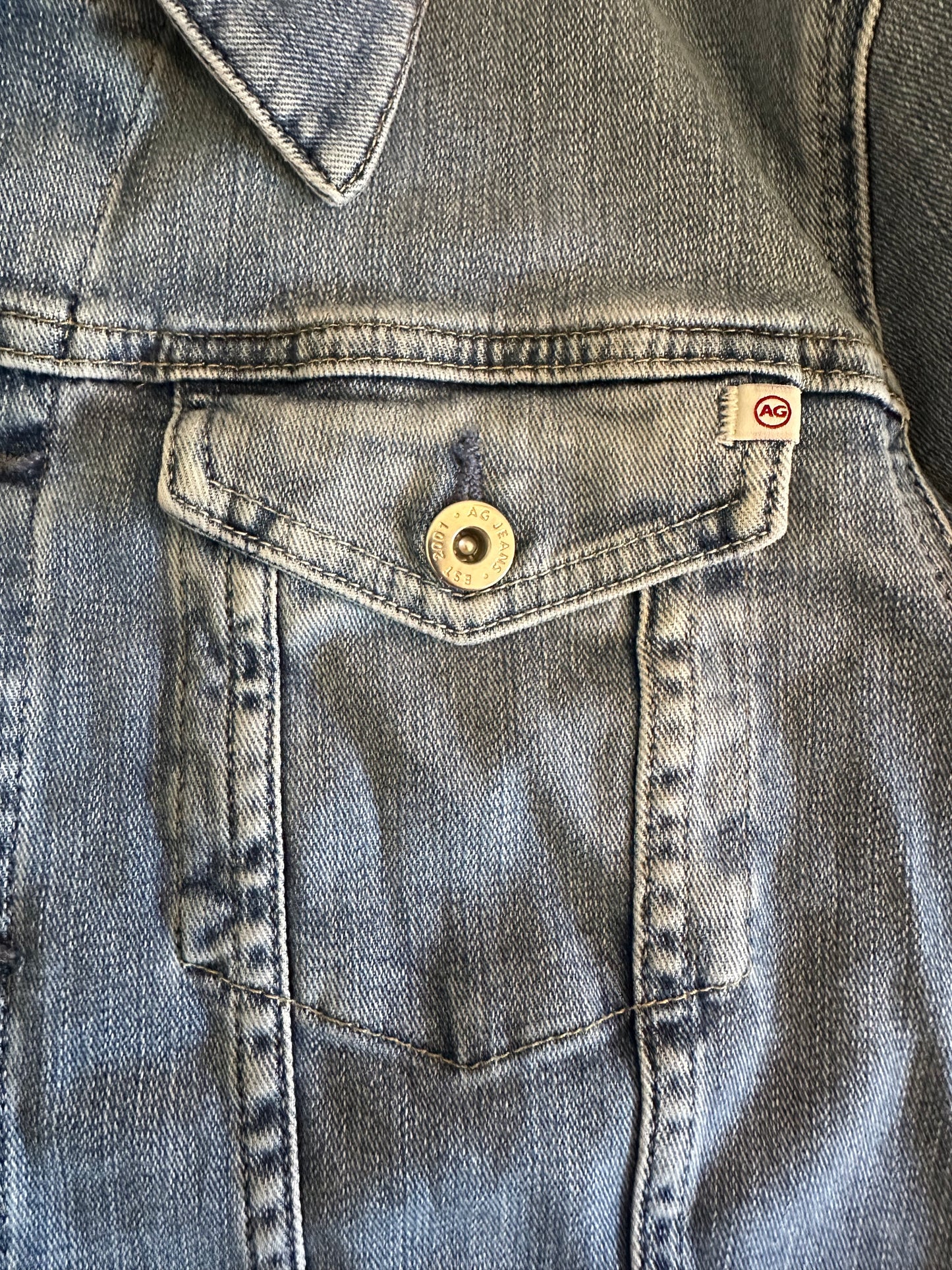 AG Jeans Robyn Blue Denim Jacket - Size Large