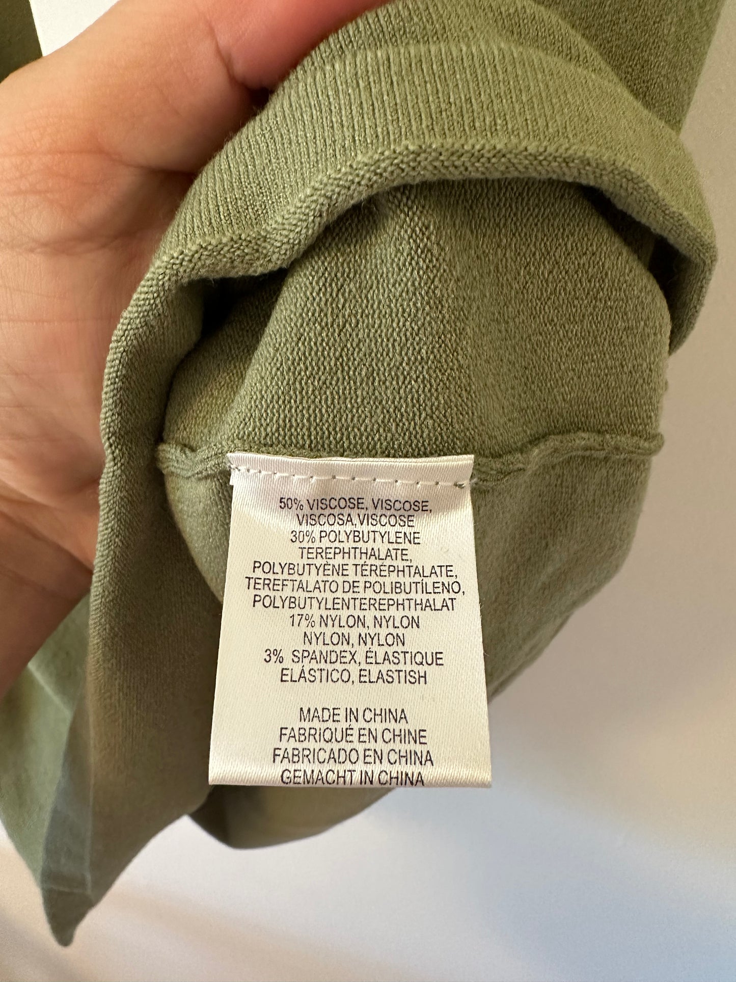 NWT Minnie Rose Knit Stretch Camisole Tank Top in Green - Size Medium