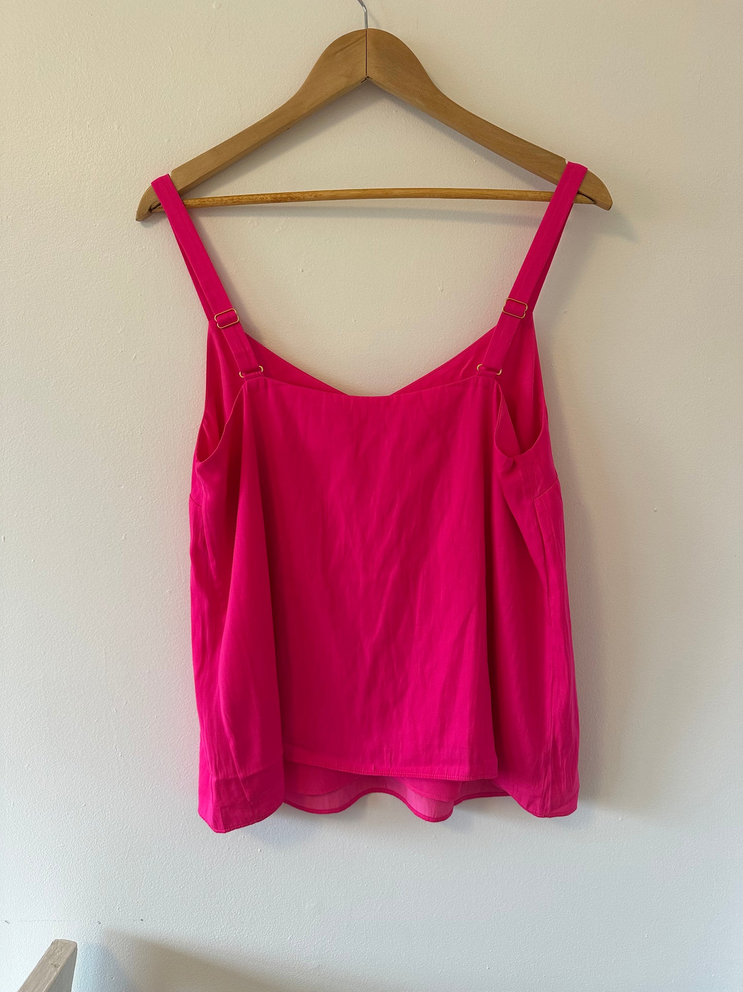 NWT Lilly Pulitzer Nadia Satin Cami in Pink Palms Size 10