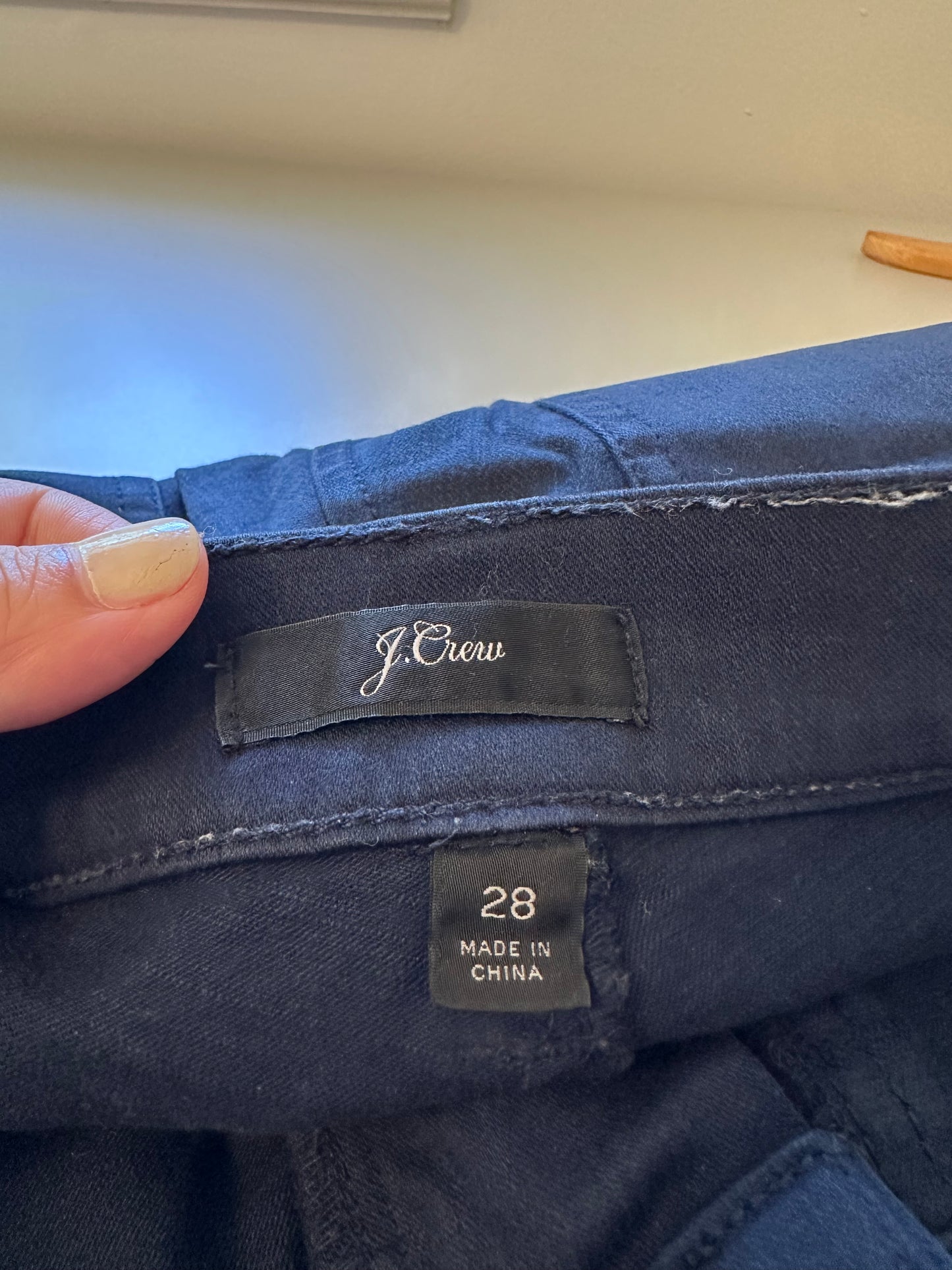 J. Crew - Vintage Straight Navy Blue Cargo Pants with Patch Pockets | Size 28