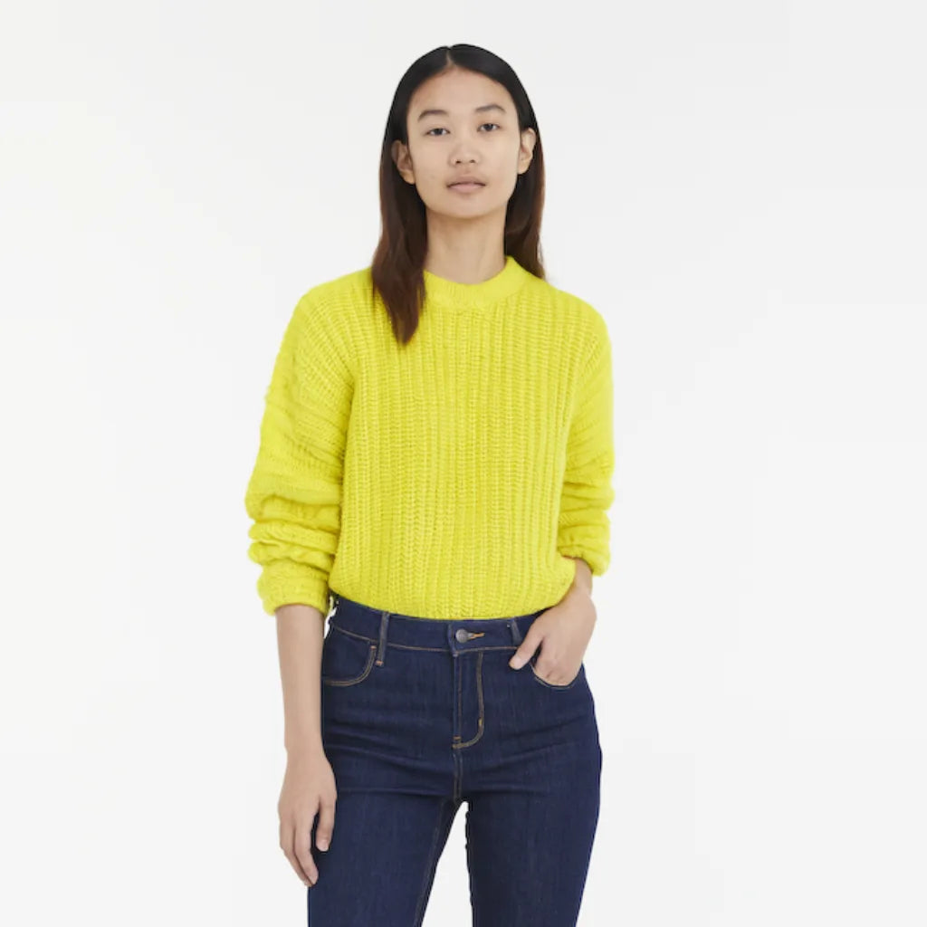 Show Me Your Mumu Women's Bailey Sweater in Lime Green - Size XS