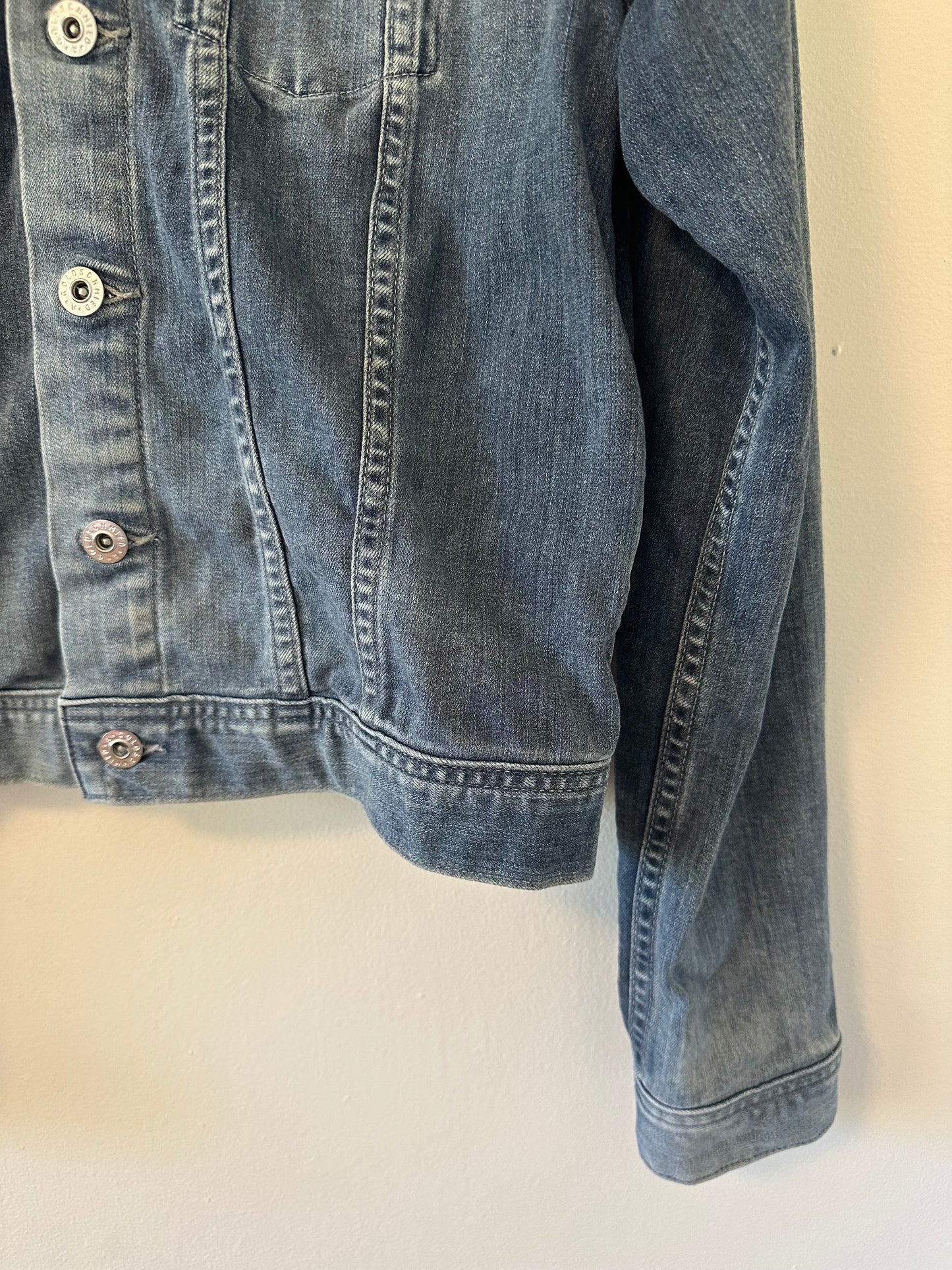 Ag Adriano Goldschmied Blue Stretch Denim Jacket | Size Large