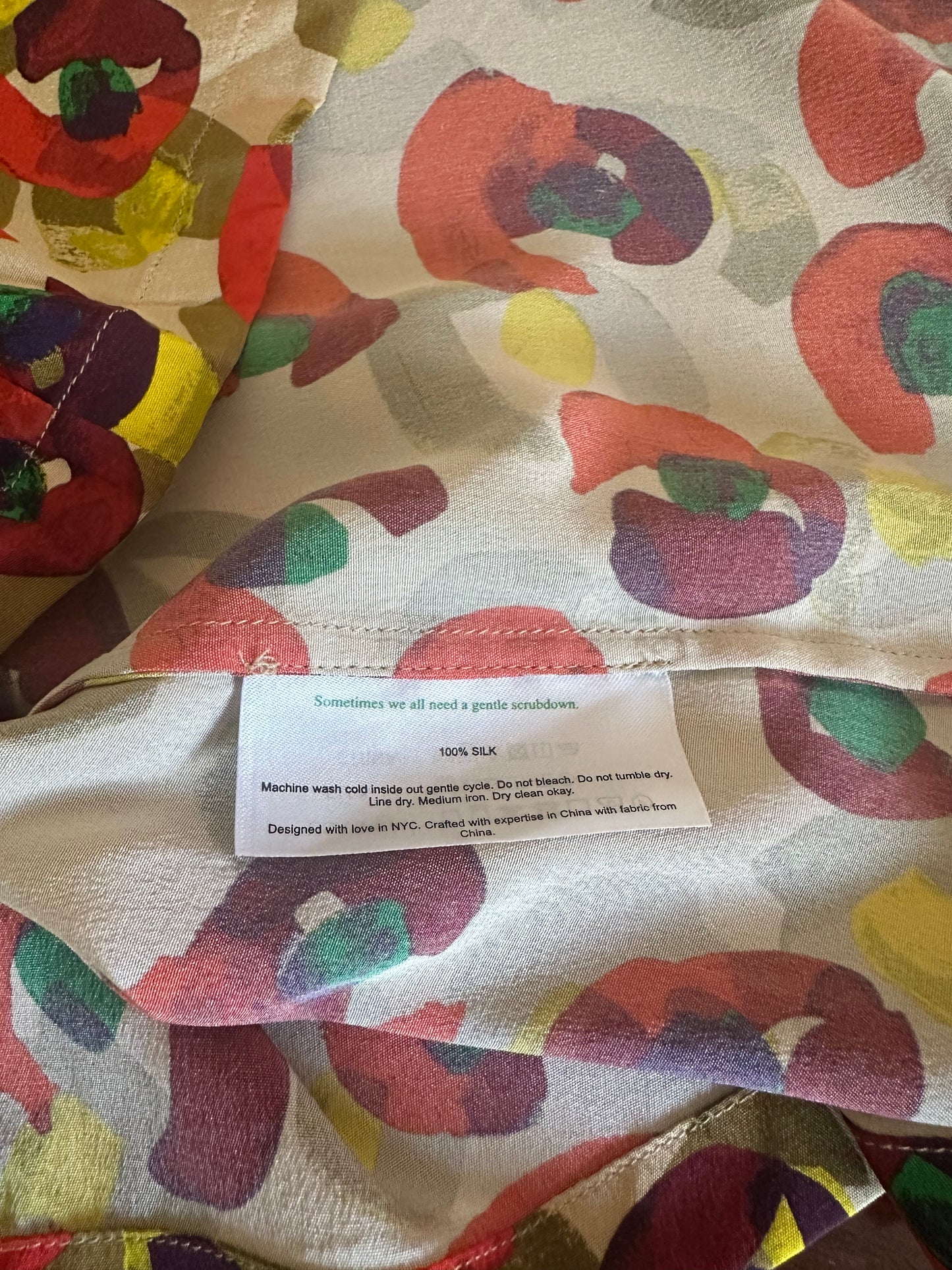 M.M. LaFleur New York Poppy Floral Tank Top - Size Medium