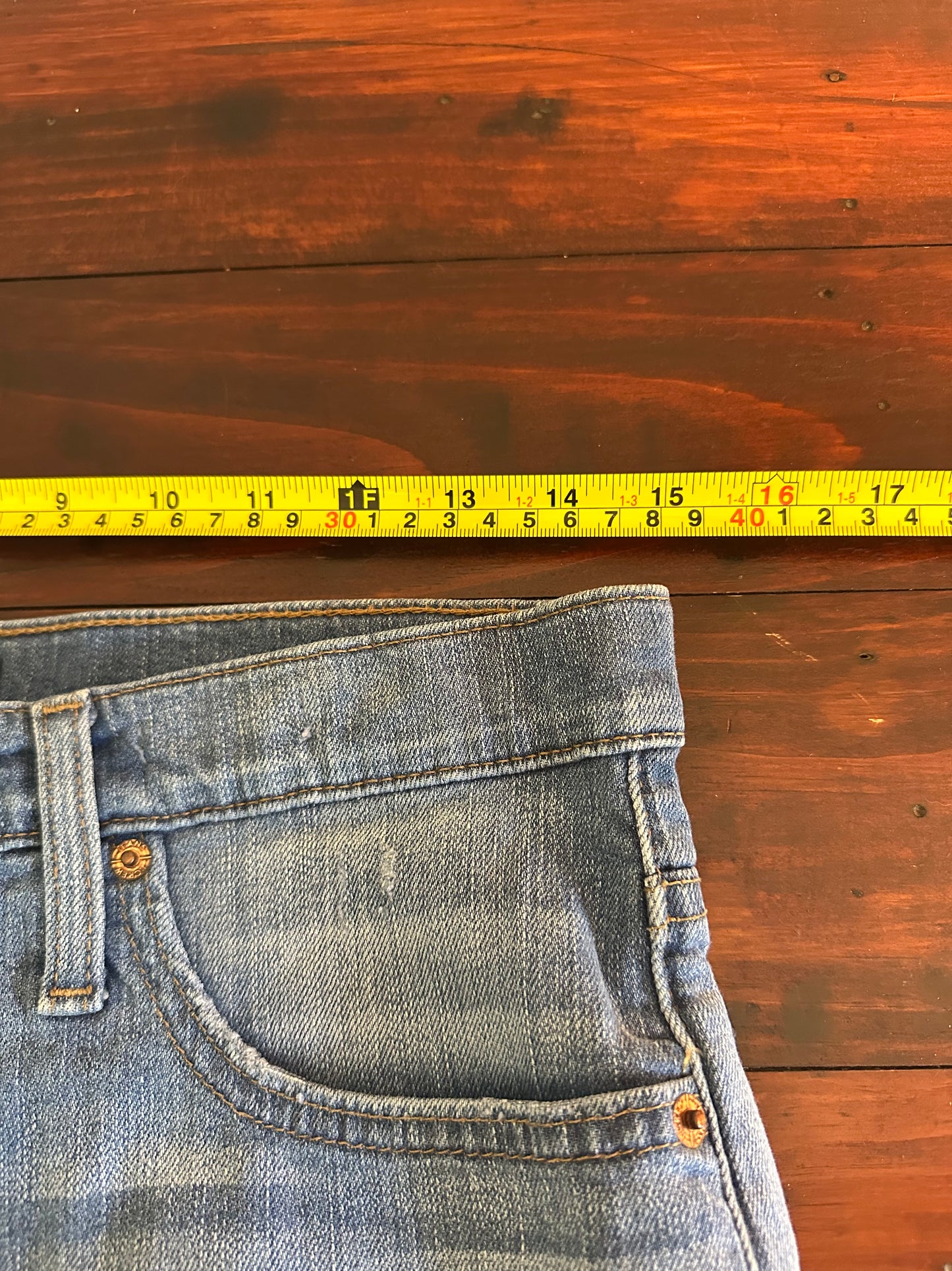 J. Crew Denim Button-Fly High Rise Cutoff Shorts - Size 27