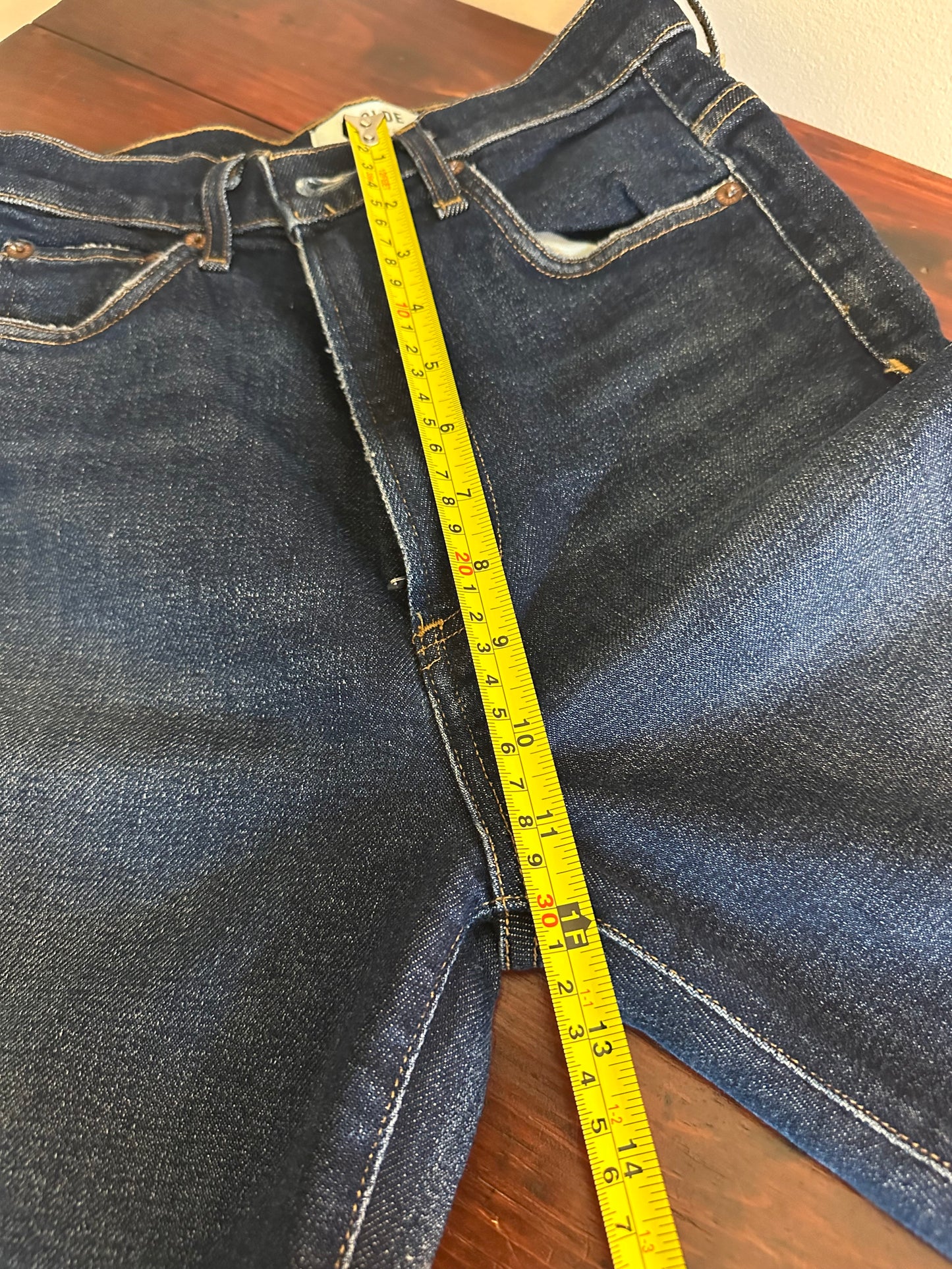 Agolde 90s Pinch Waist Ultra High Rise Dark Blue Jeans - Size 24