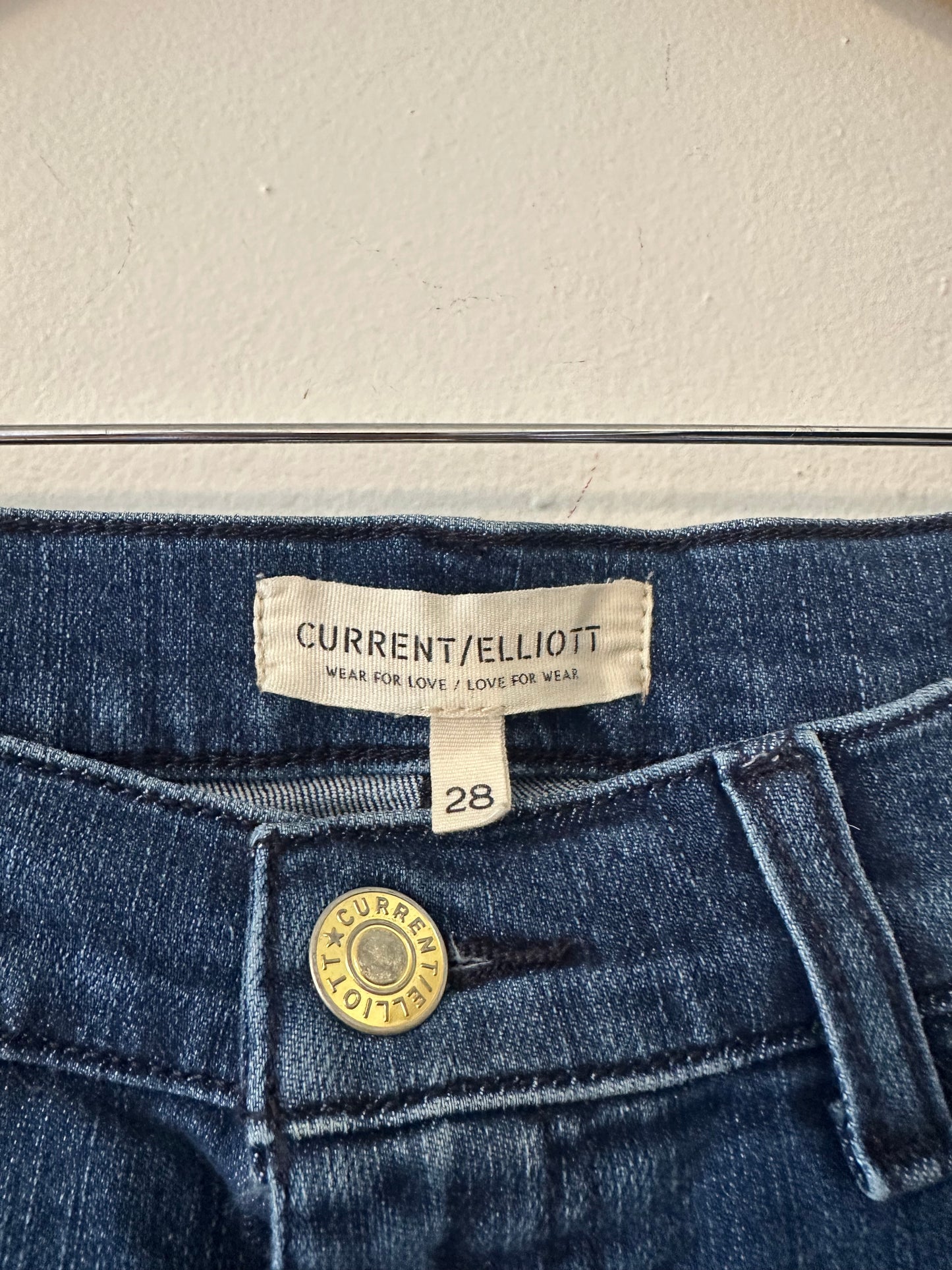 Current/Elliott Dark Blue Flare Jeans | Size 28