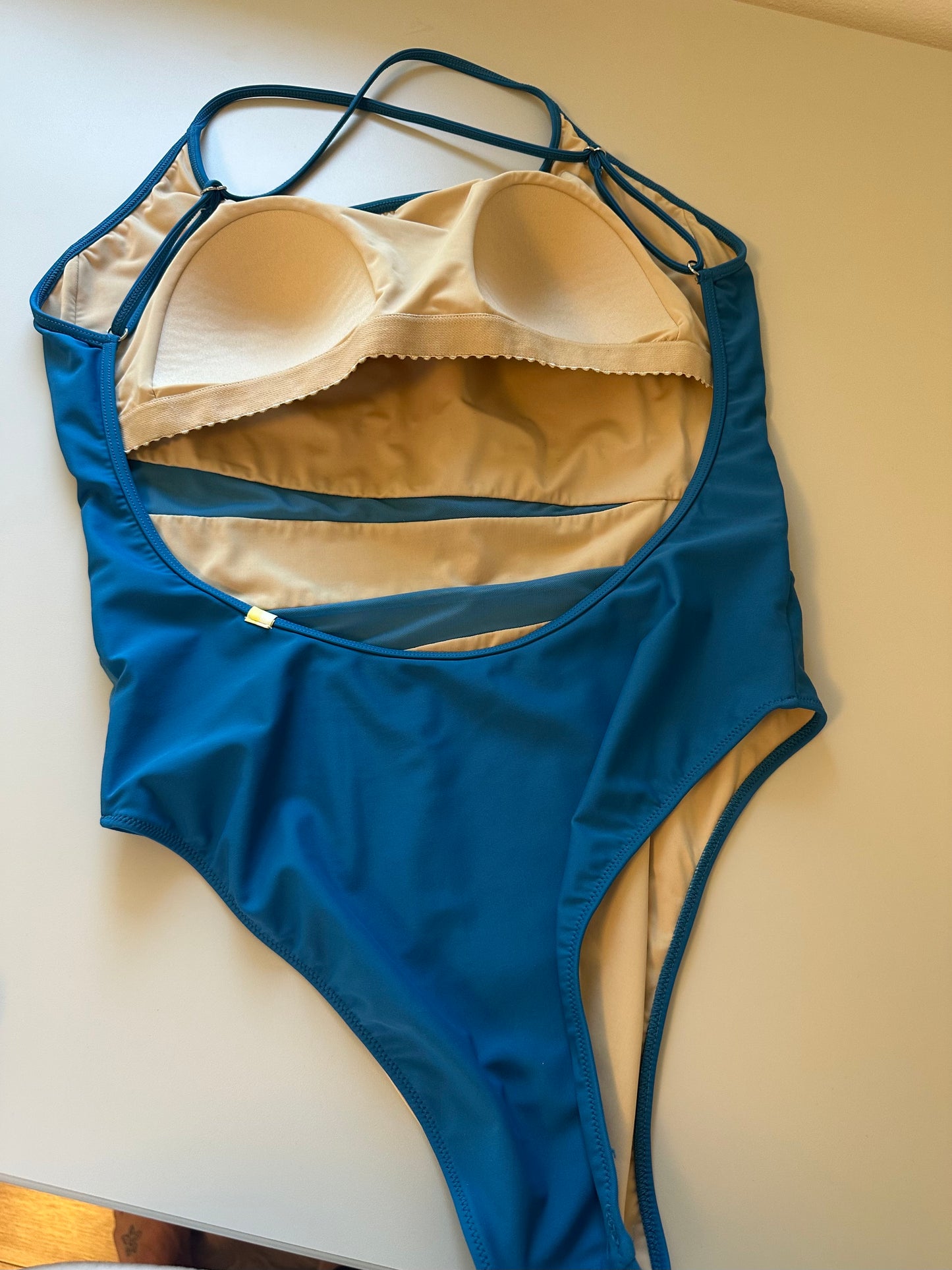 Summersalt The Causeway Blue Atlantic Cross back Swimsuit | Size 10