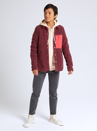 Burton Hearth Snap Up Fleece in Port Royal | Size Small