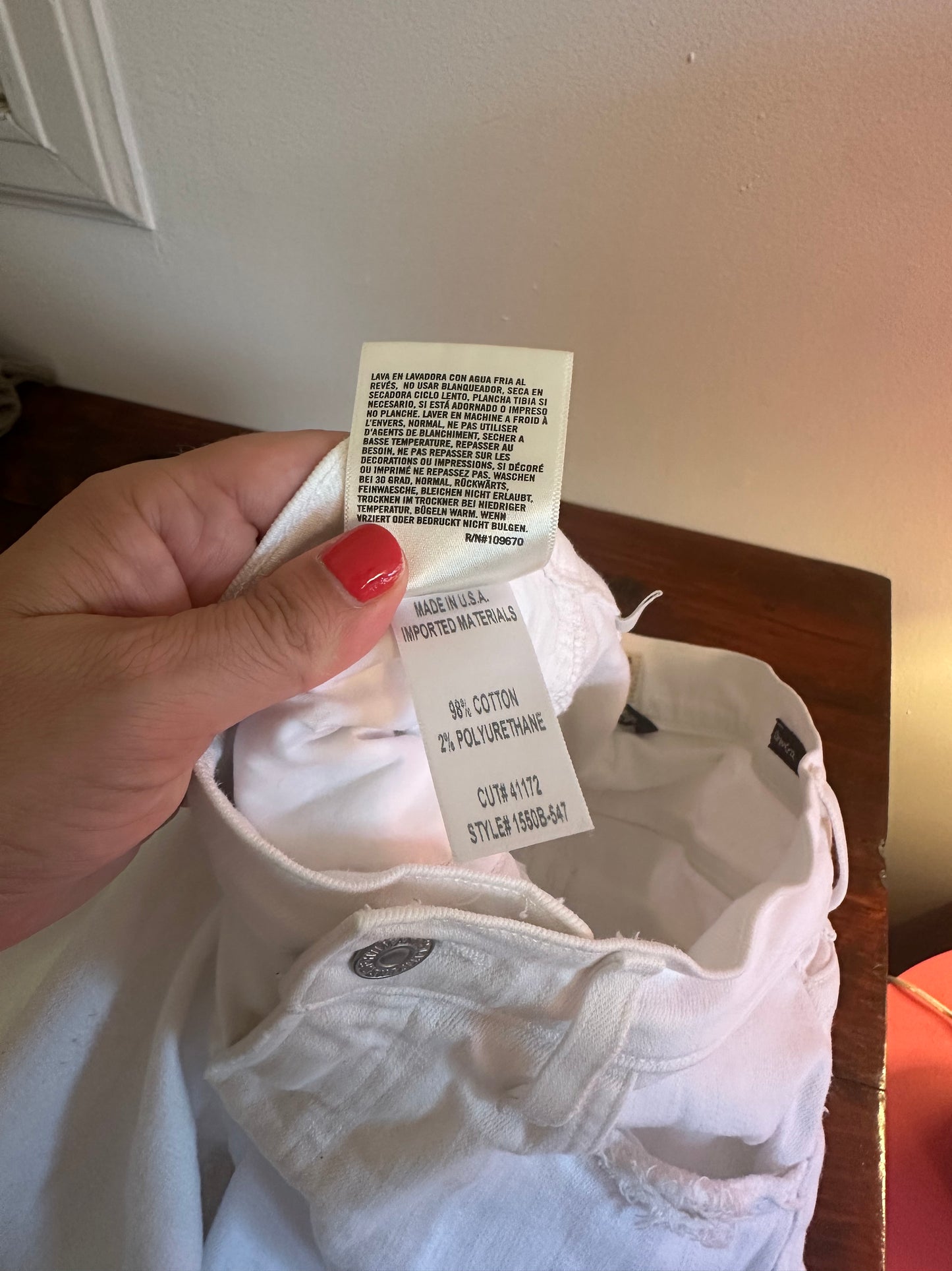 Citizens Of Humanity White High Rise Drew Crop Flare Jeans - Size 25