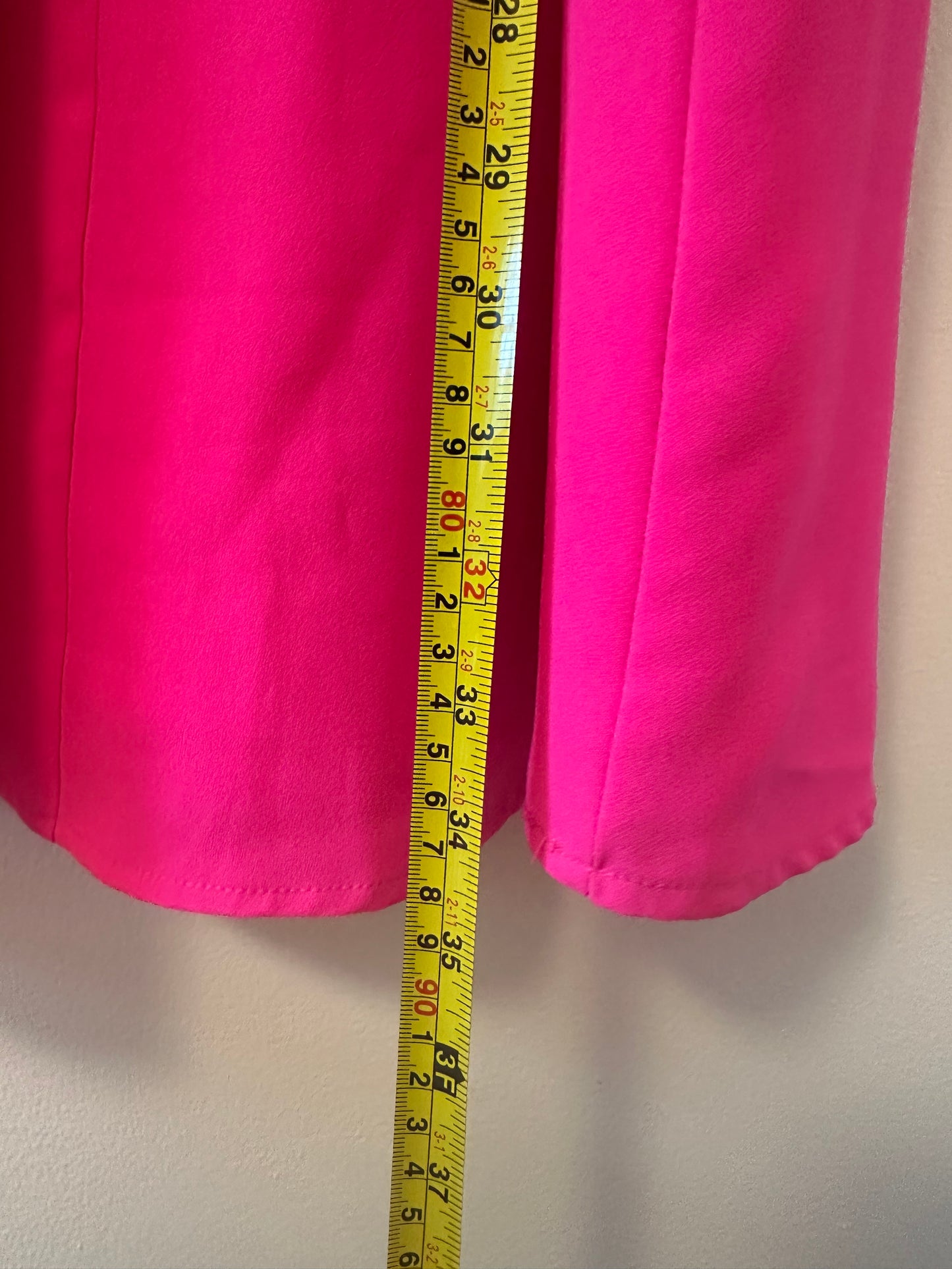 Very J Bright Pink Halter Mini Dress - Size Medium