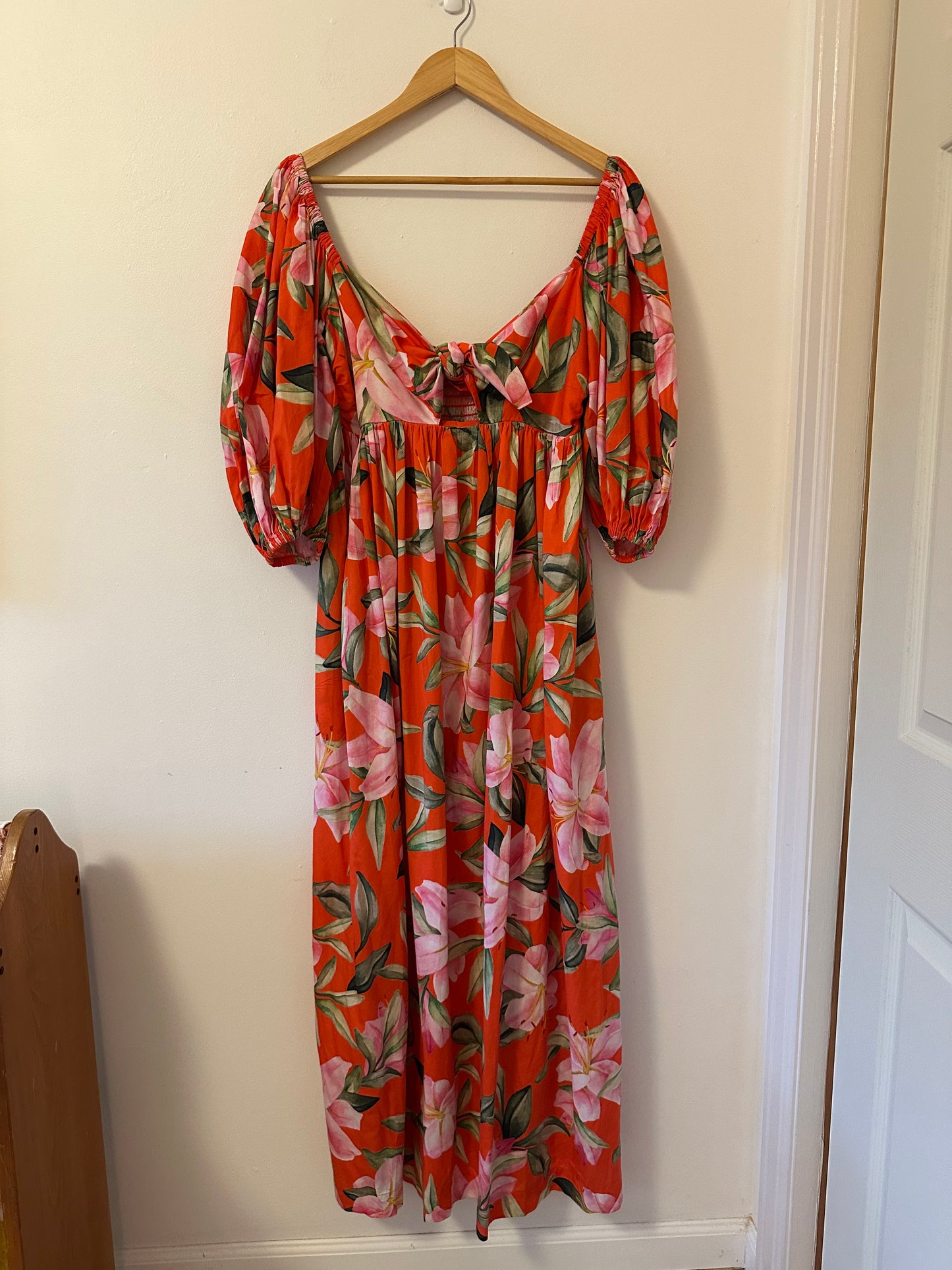 Mara Hoffman Violet Maxi Dress in Lily Floral | Size Medium