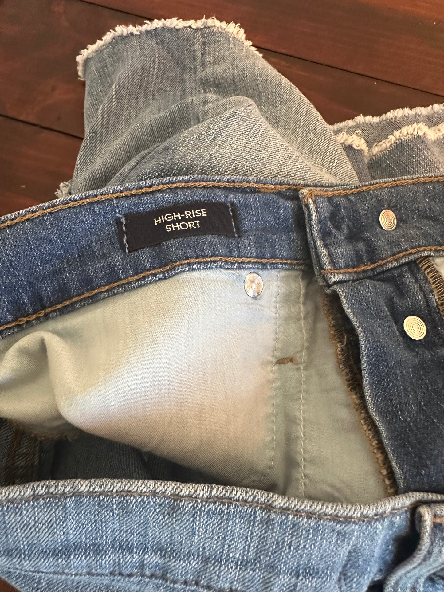 J. Crew Denim Button-Fly High Rise Cutoff Shorts - Size 27