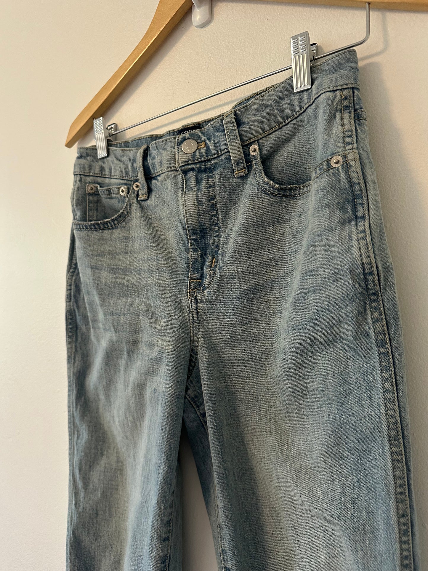 J. Crew Light Blue High Rise Vintage Classic Straight Leg Jeans - Size 26
