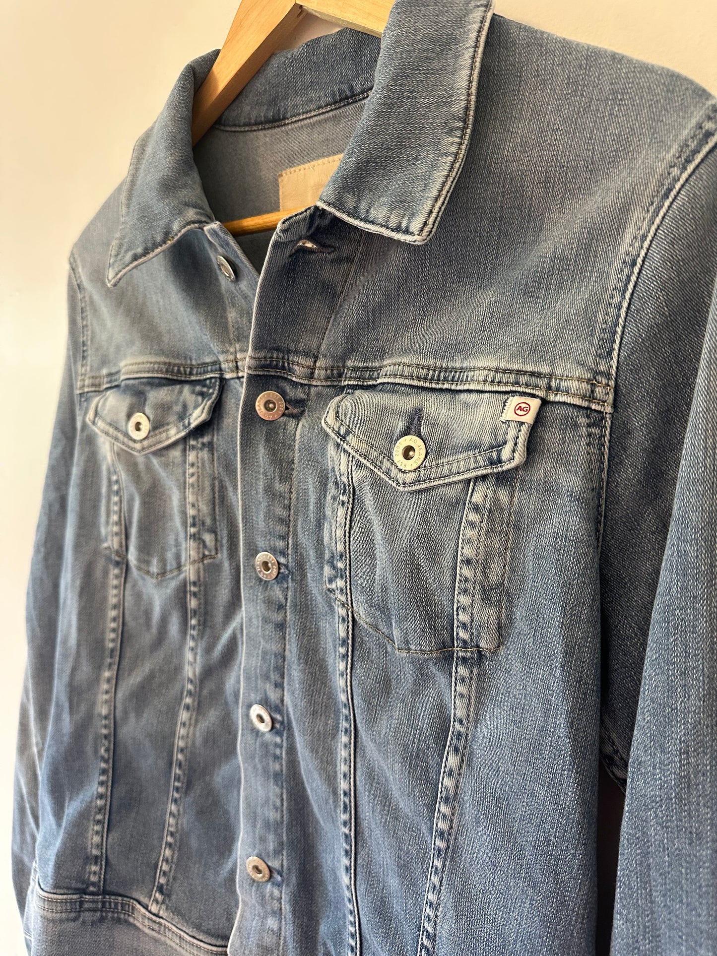 AG Jeans Robyn Blue Denim Jacket - Size Large