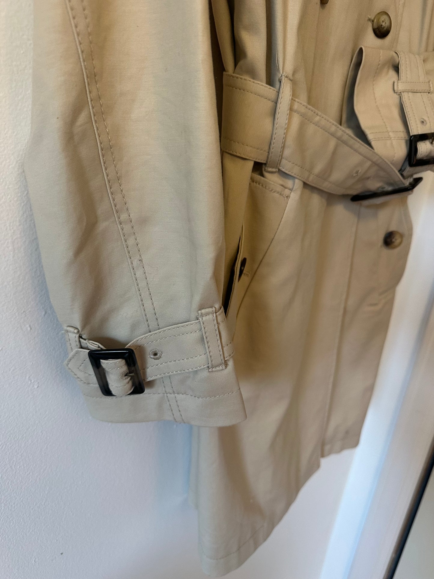 Tommy Hilfiger Classic Beige Trench Coat | Size XS