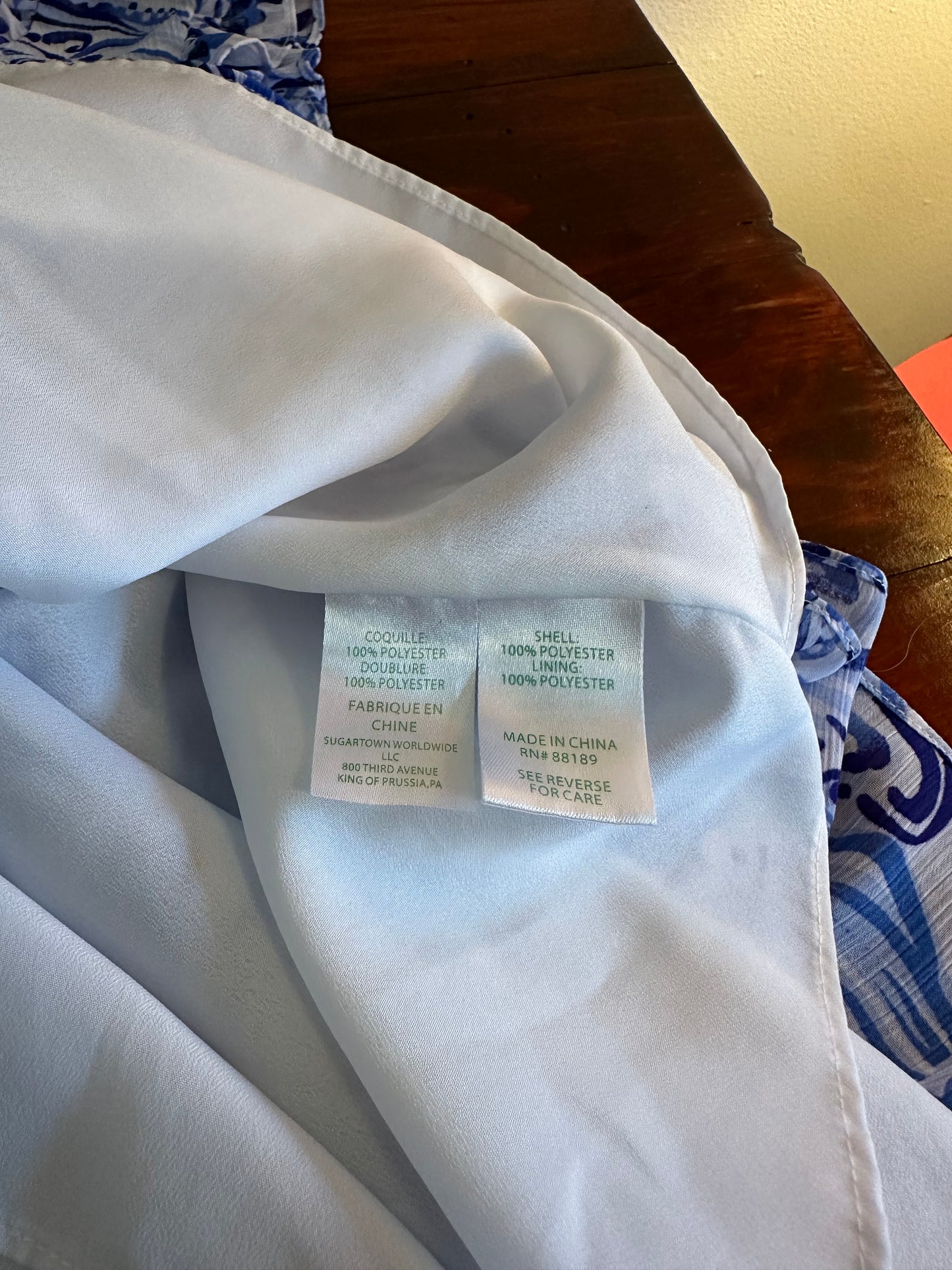 Lilly Pulitzer Jazzy Blue and White Sleeveless Dress - Size 10