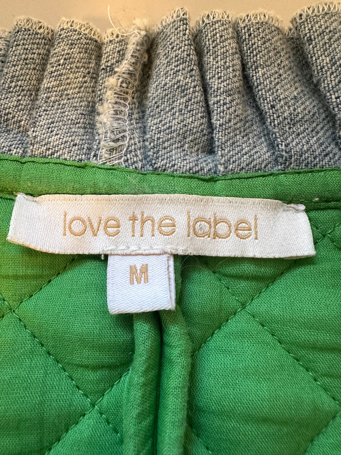 Love The Label Adrienne Quilted Open-Front Cropped Jacket | Size Medium