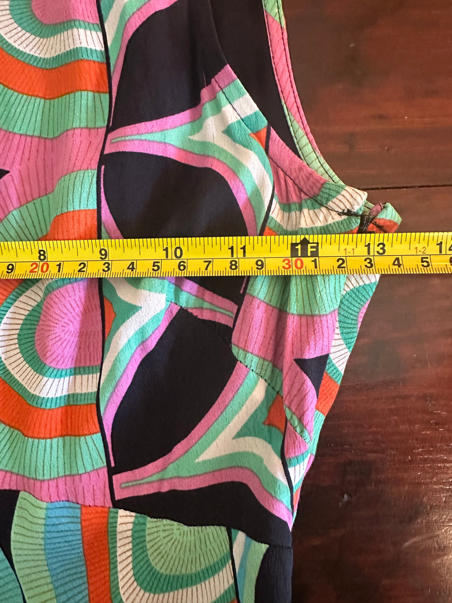 Anthropologie Kenzie Asymmetrical Geometric Multicolored Dress Size 0