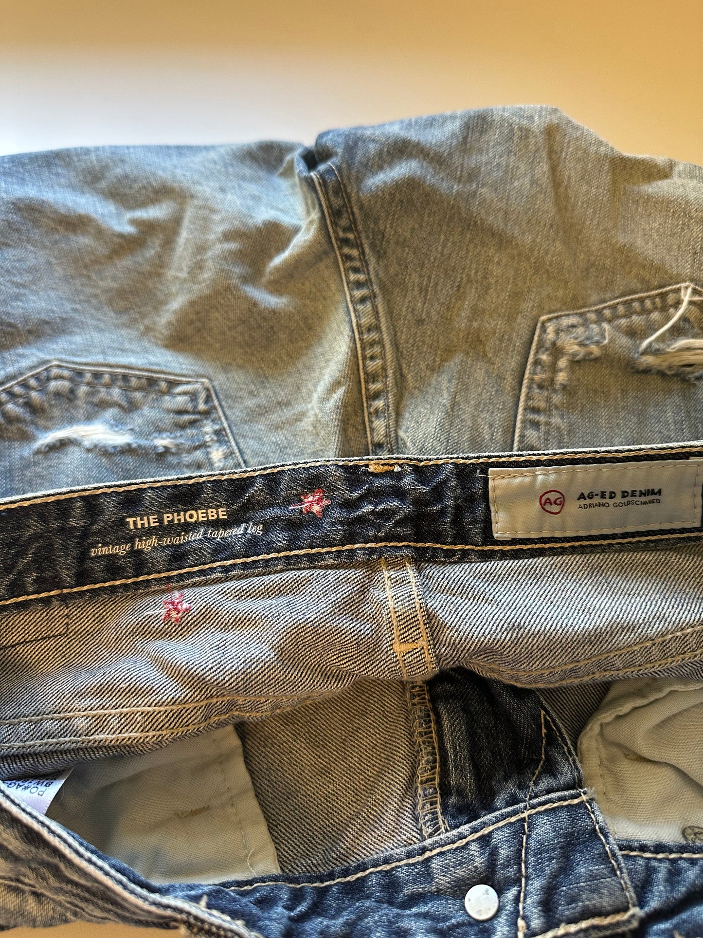 AG Adriano Goldschmied Phoebe in 23 Years Woven Dreams Embroidered Jeans