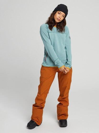NWT Burton Minturn Crewneck Fleece Long Sleeve Shirt in Trellis Heather | Size Medium