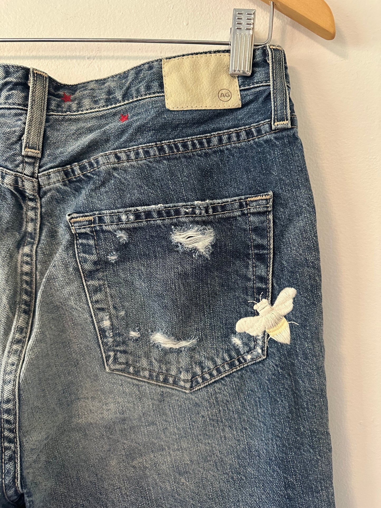 AG Adriano Goldschmied Phoebe in 23 Years Woven Dreams Embroidered Jeans