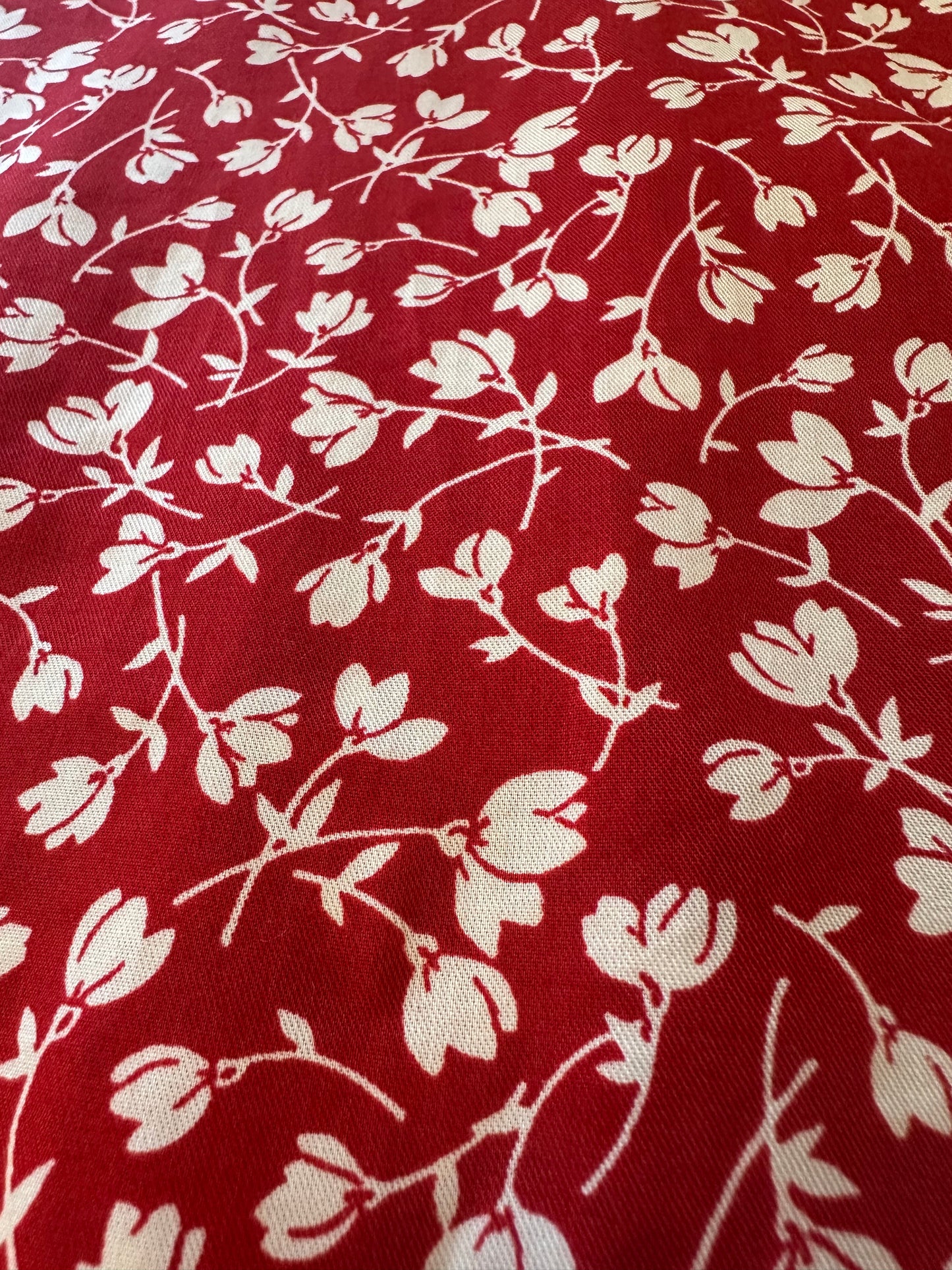 Reformation Red and White Floral Abbot Mini Tie Front Dress | Size 4
