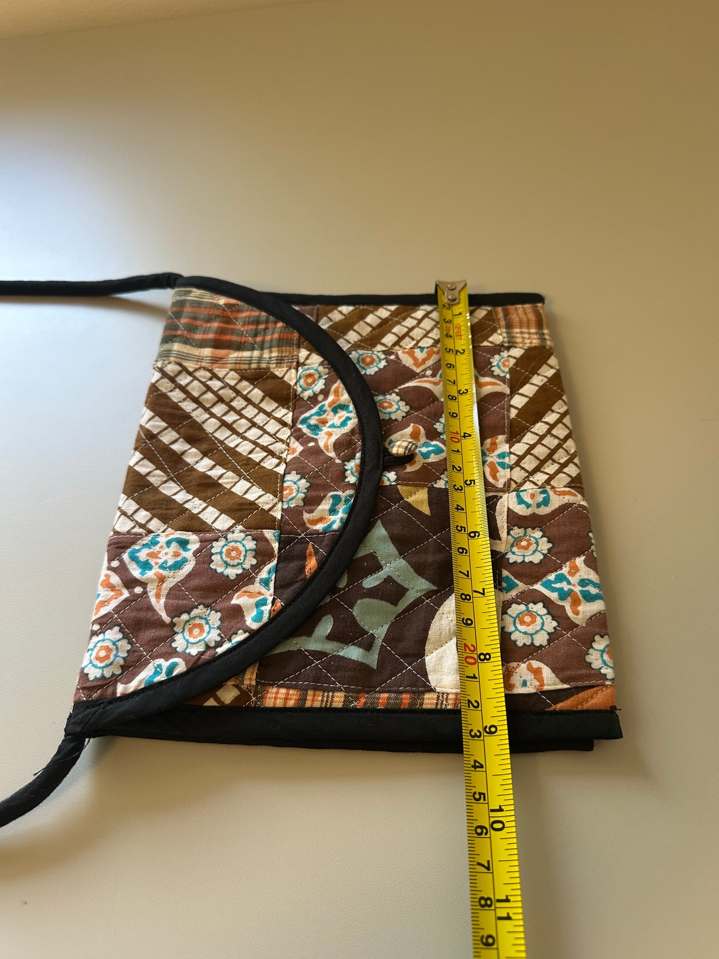 Batsheva Brown Plaid Double Sided Cloth Bag