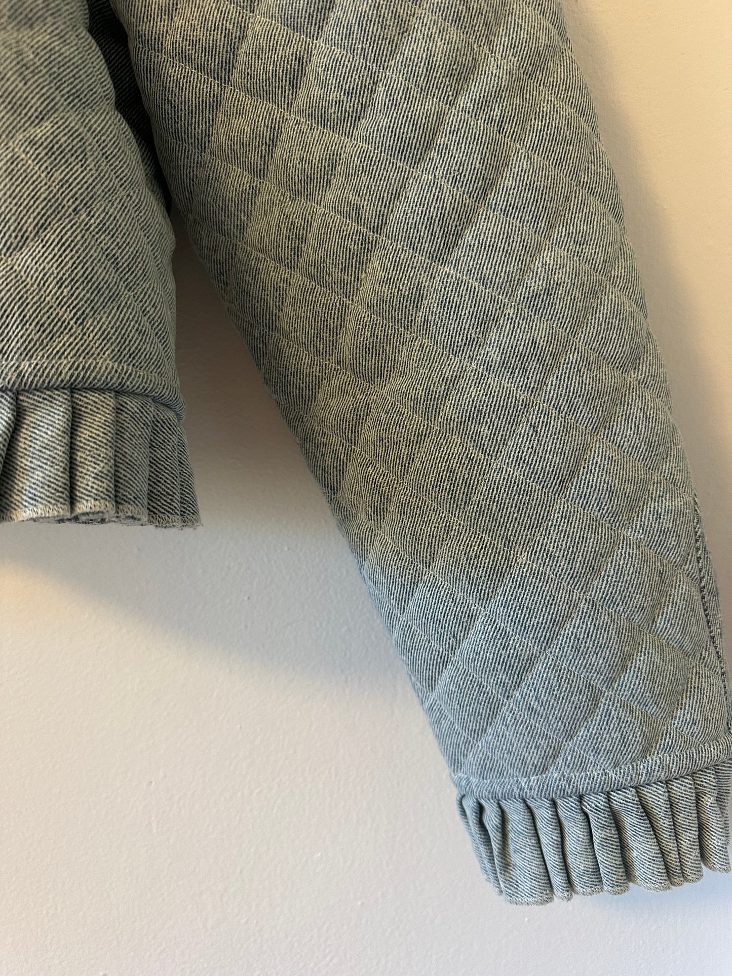 Love The Label Adrienne Quilted Open-Front Cropped Jacket | Size Medium