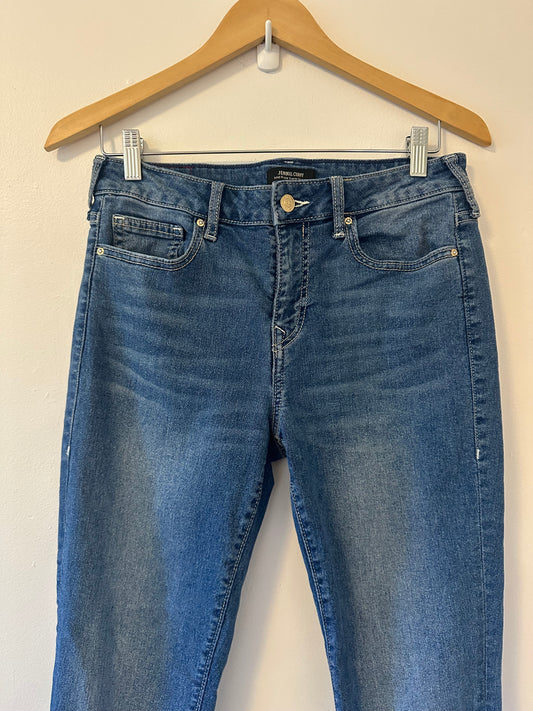 True Religion - Mid Rise Medium Blue Super Skinny Jeans | Size 30