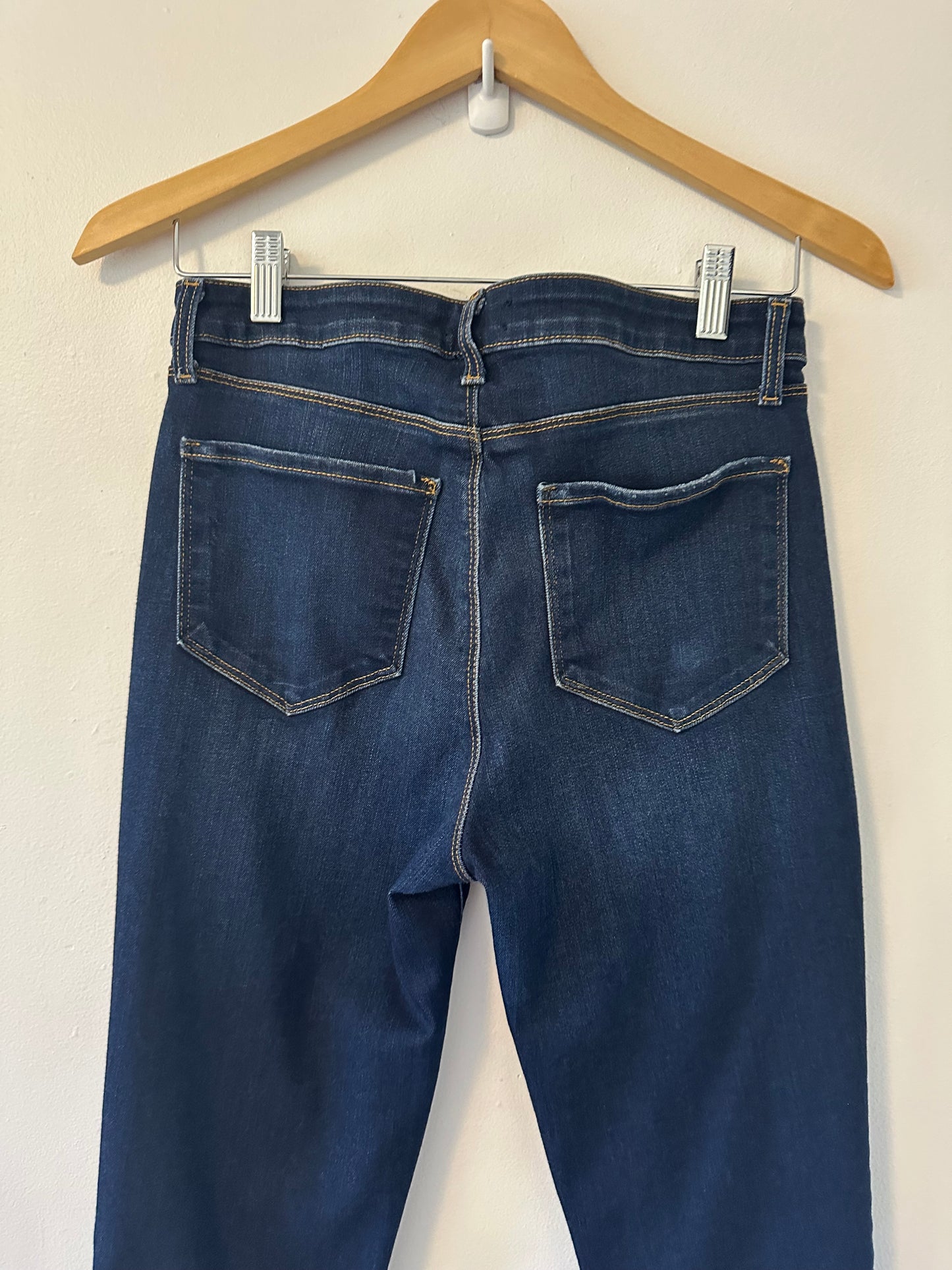 L'AGENCE Dark Blue Ankle Jeans With Stretch | Size 28