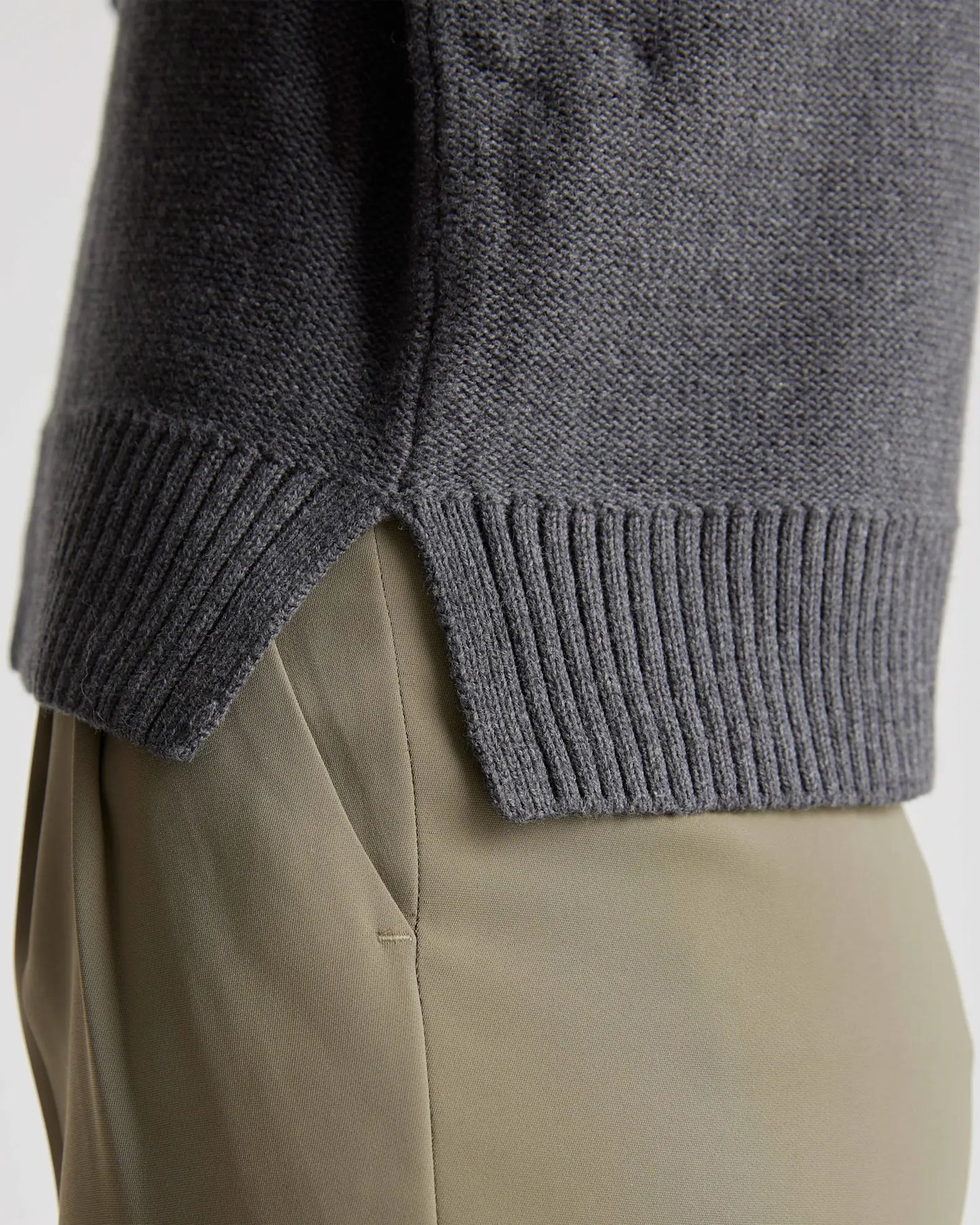 NWT Quince 100% Organic Cotton Cropped Cardigan in Charcoal Gray | Size Small