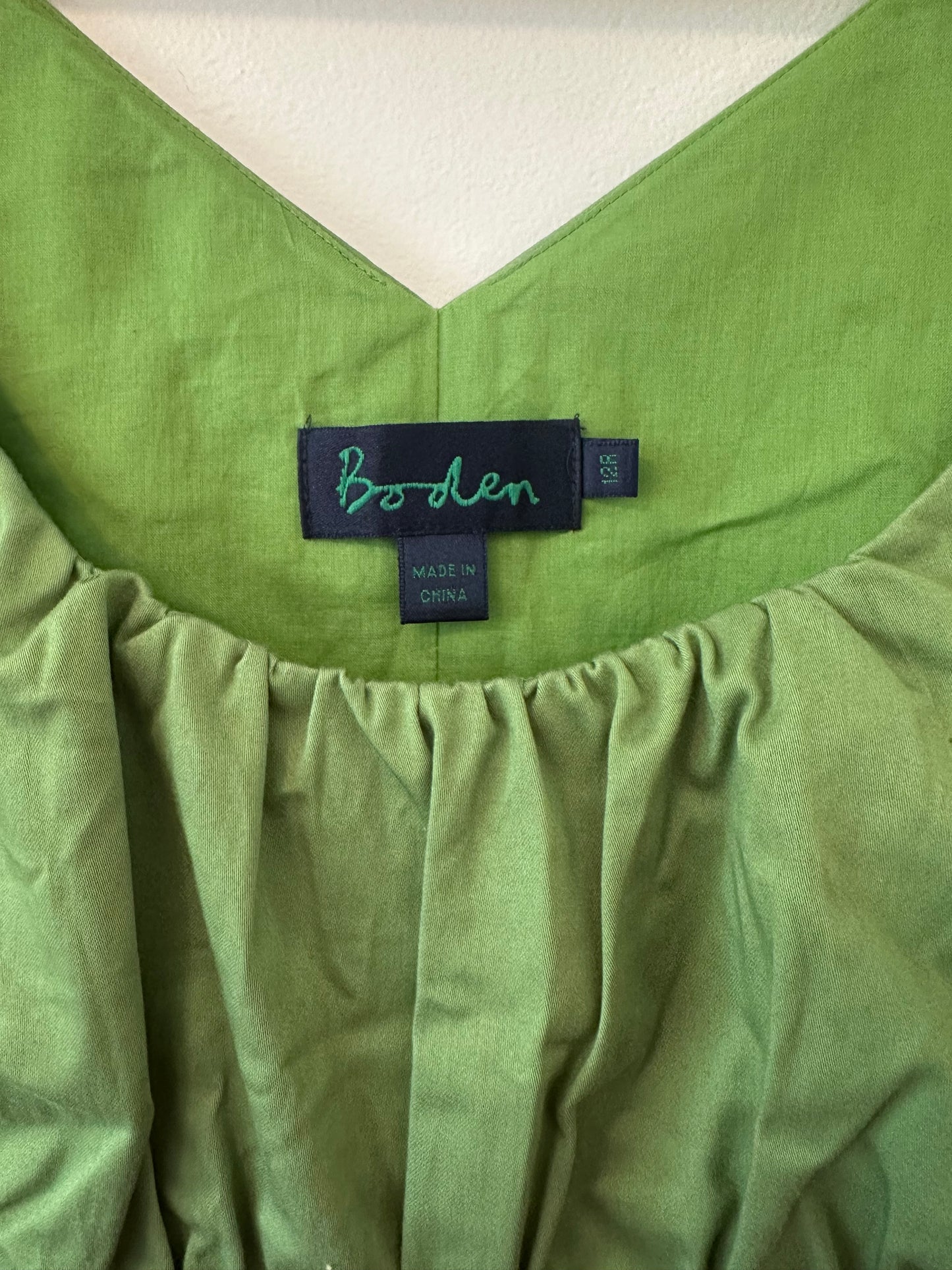 Boden Green and Pink Colorblock Sleeveless Shift Dress - Size 12