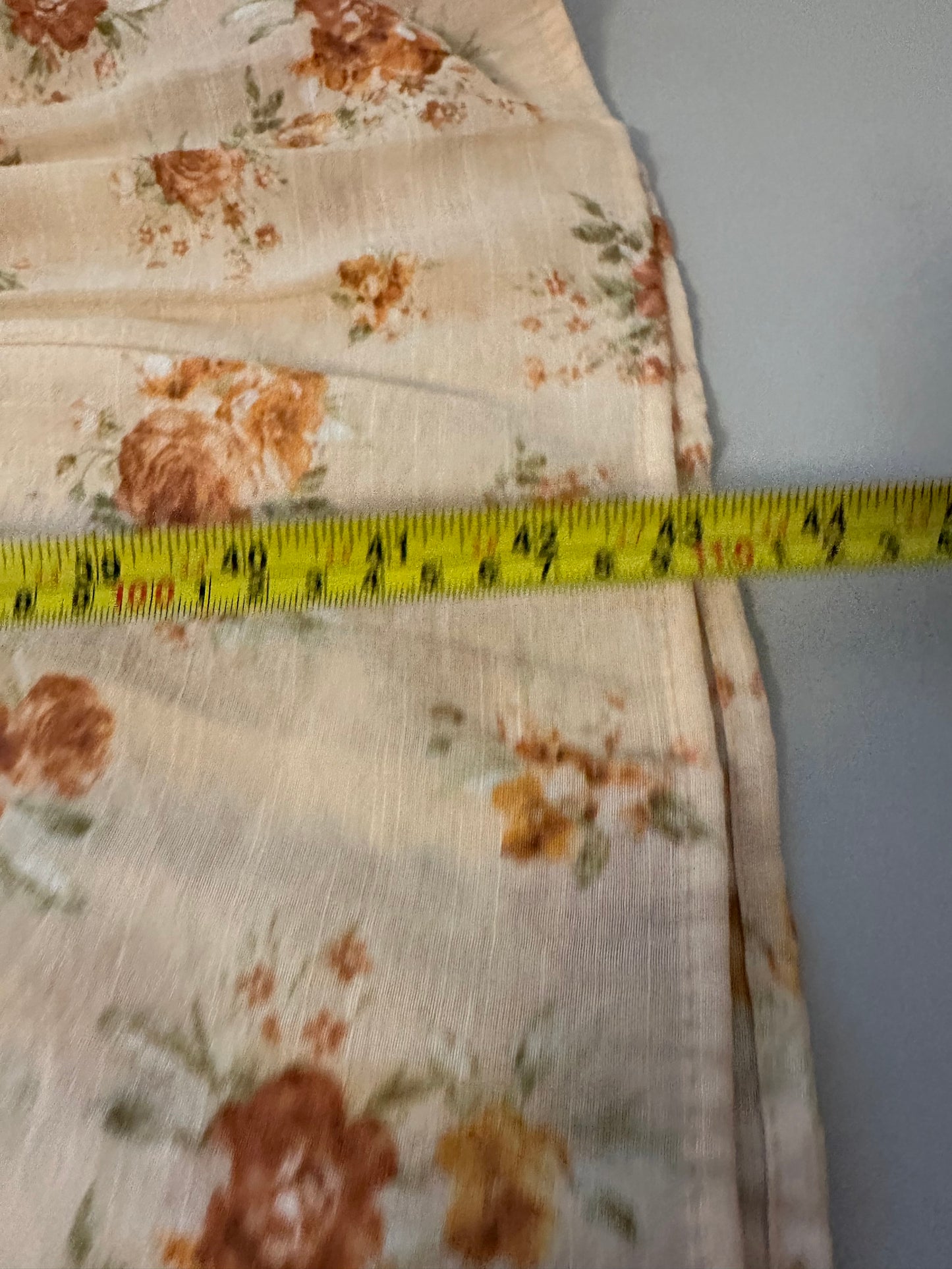 Mine - Floral Beige Maxi Dress | Size Small