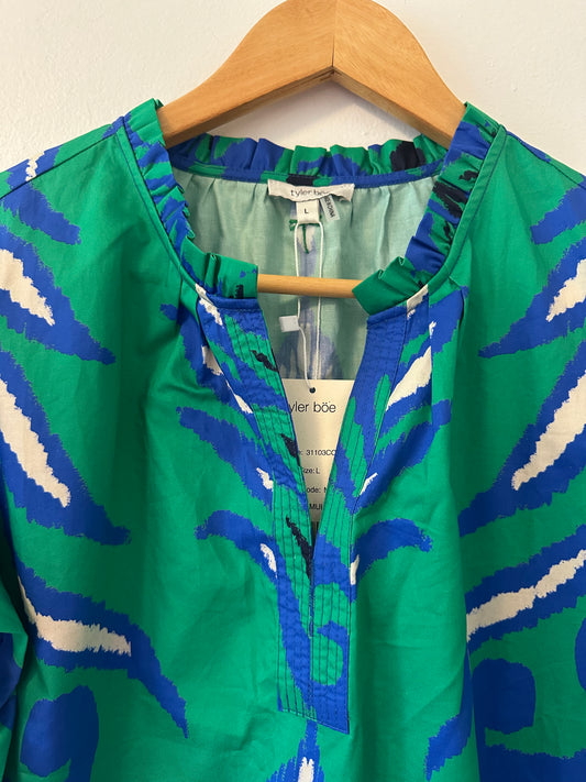 Tyler Boe Jenna Cotton Graphic Top Size Large