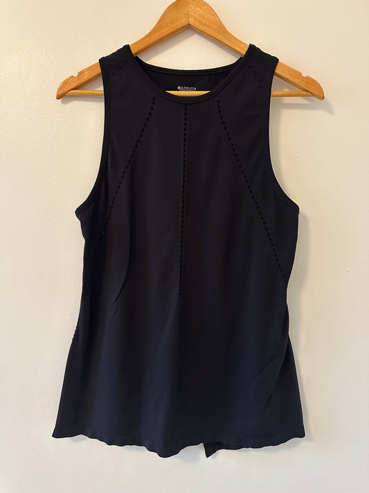 Athleta Foothill Seamless Tank in Black - Size Medium