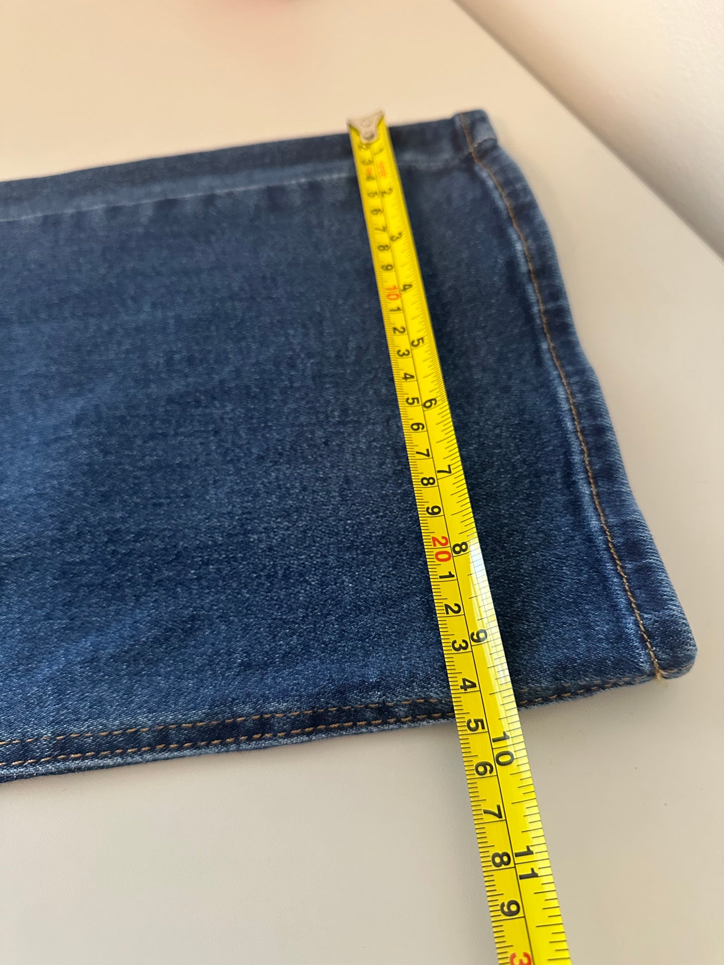 Just Black Dark Blue Wide Leg Stretch Jeans | Size 28