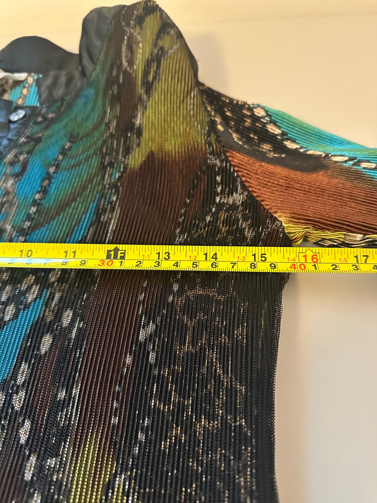 Lindi - Multicolor Button-Down Crinkle Tunic | Size Small