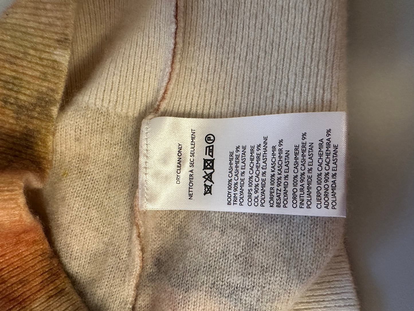 Anthropologie Cashmere Floral Cap Sleeve Sweater | Size Large