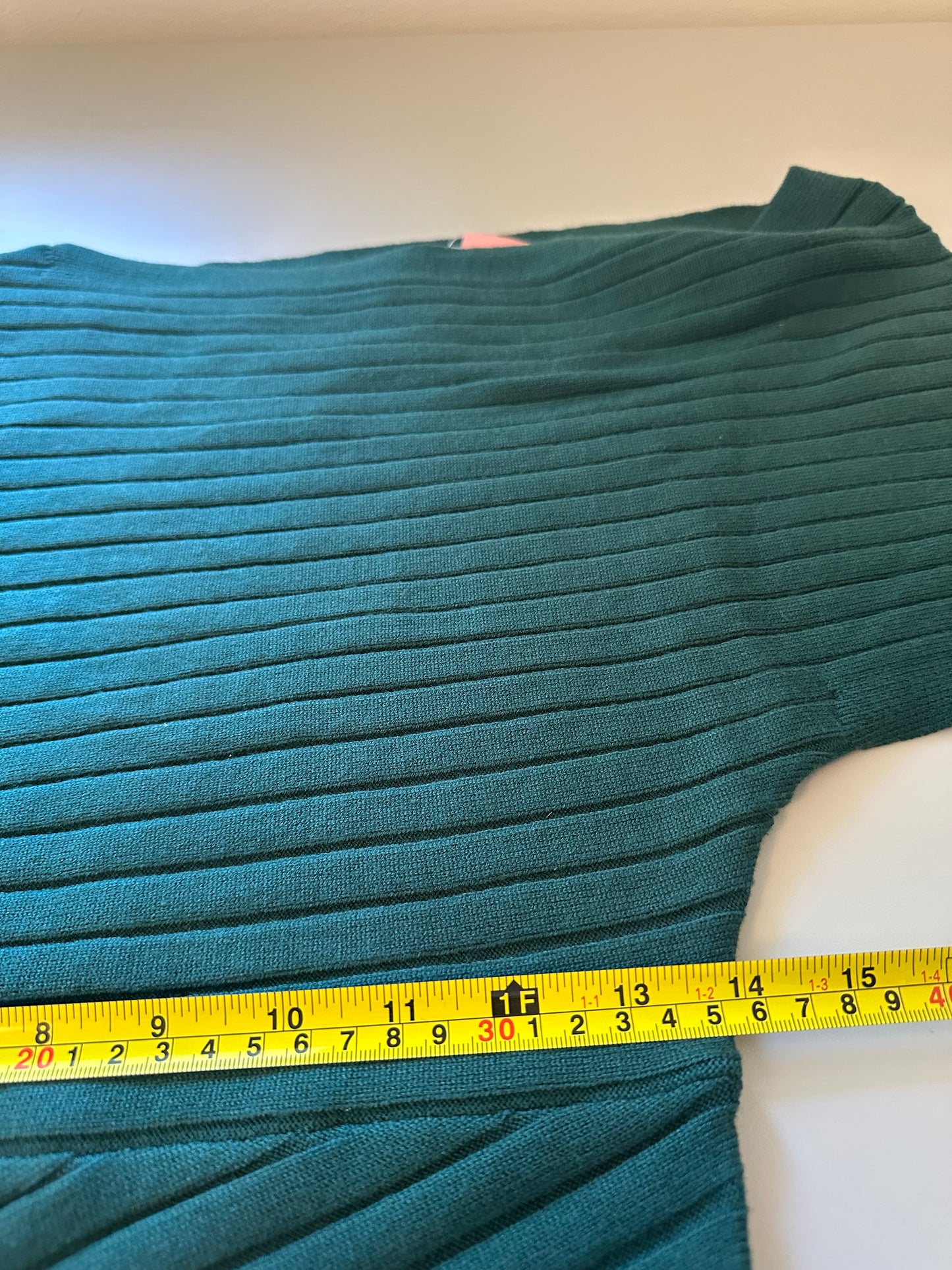 Adeline Clothing Marble - NWT Get Close Ribbed Dress in Dark Green | Size Medium