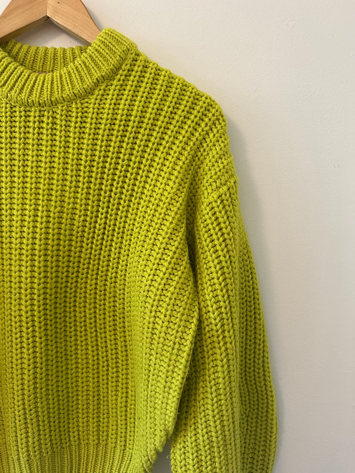 Show Me Your Mumu Women's Bailey Sweater in Lime Green - Size XS