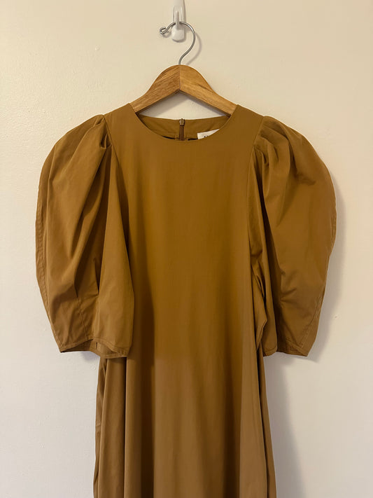 Mr. Larkin Molly Puff Sleeve Modern Weaving Dress in Sierra | Size Small