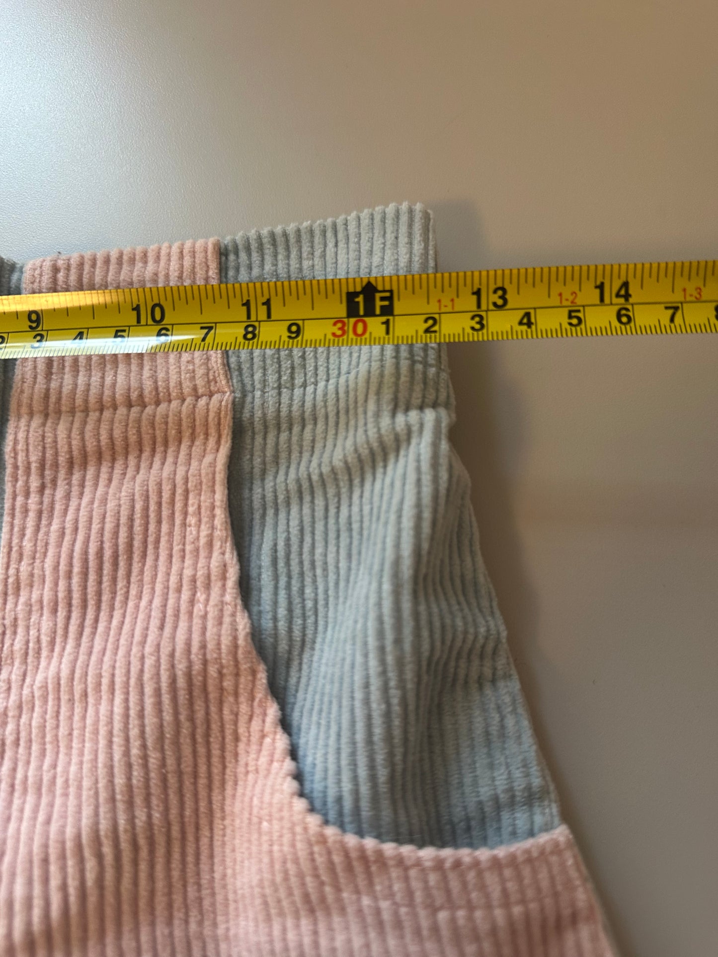 Hammies Pastel Pink and Baby Blue High Rise Corduroy Shorts | Size 26