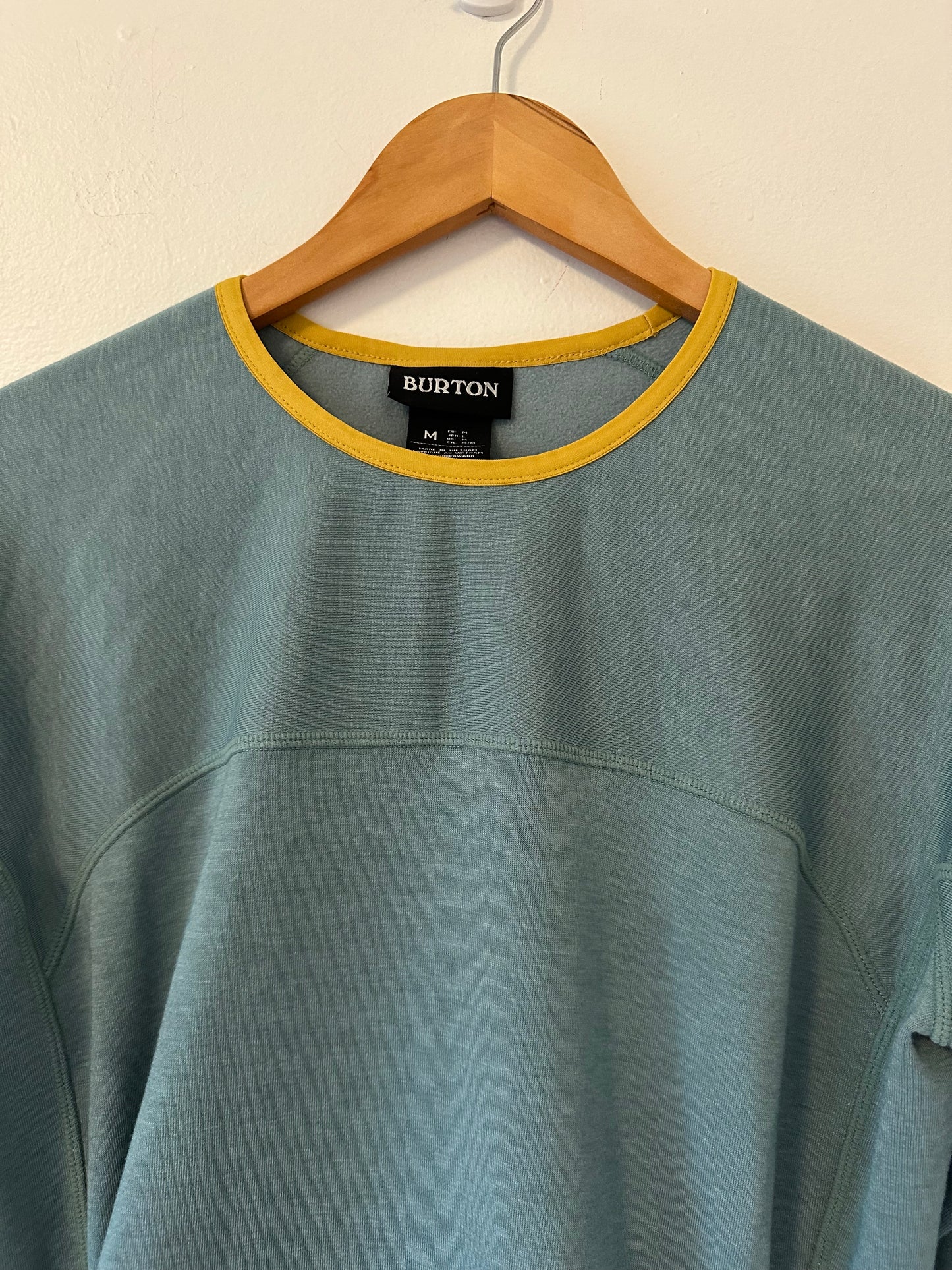 NWT Burton Minturn Crewneck Fleece Long Sleeve Shirt in Trellis Heather | Size Medium