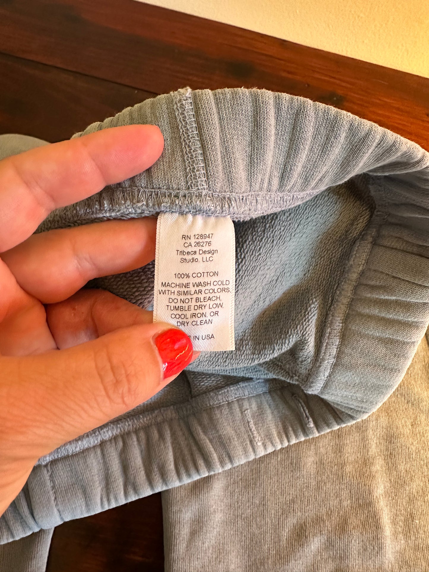 Niki Lotan Harem Leg Blue Sweatpants Size Small